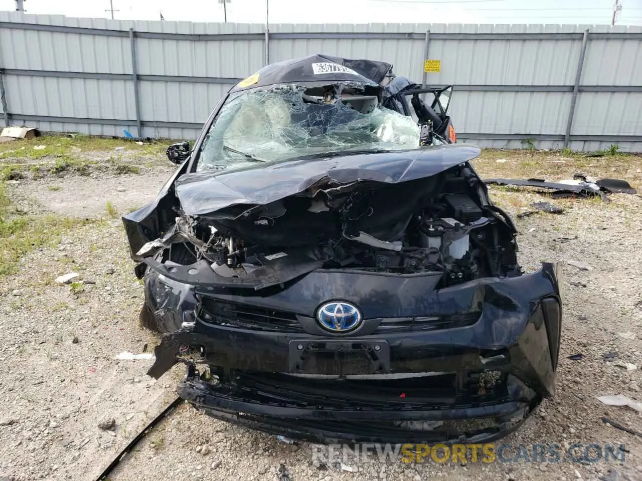 5 fotografías del automóvil dañado JTDKAMFUXM3148958 TOYOTA PRIUS 2021