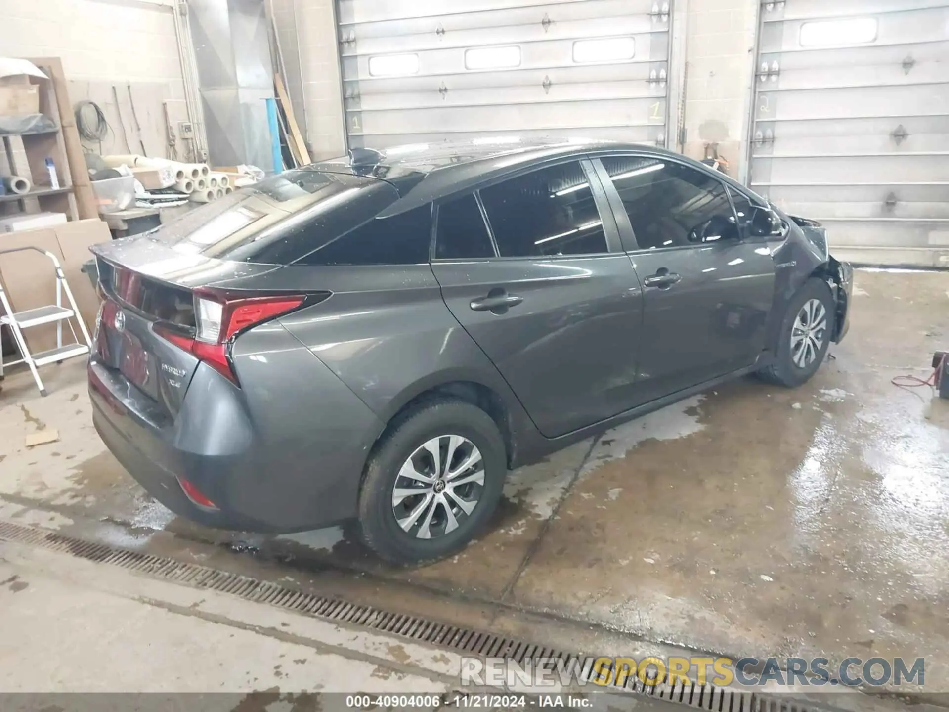 4 fotografías del automóvil dañado JTDL9MFU1M3022680 TOYOTA PRIUS 2021