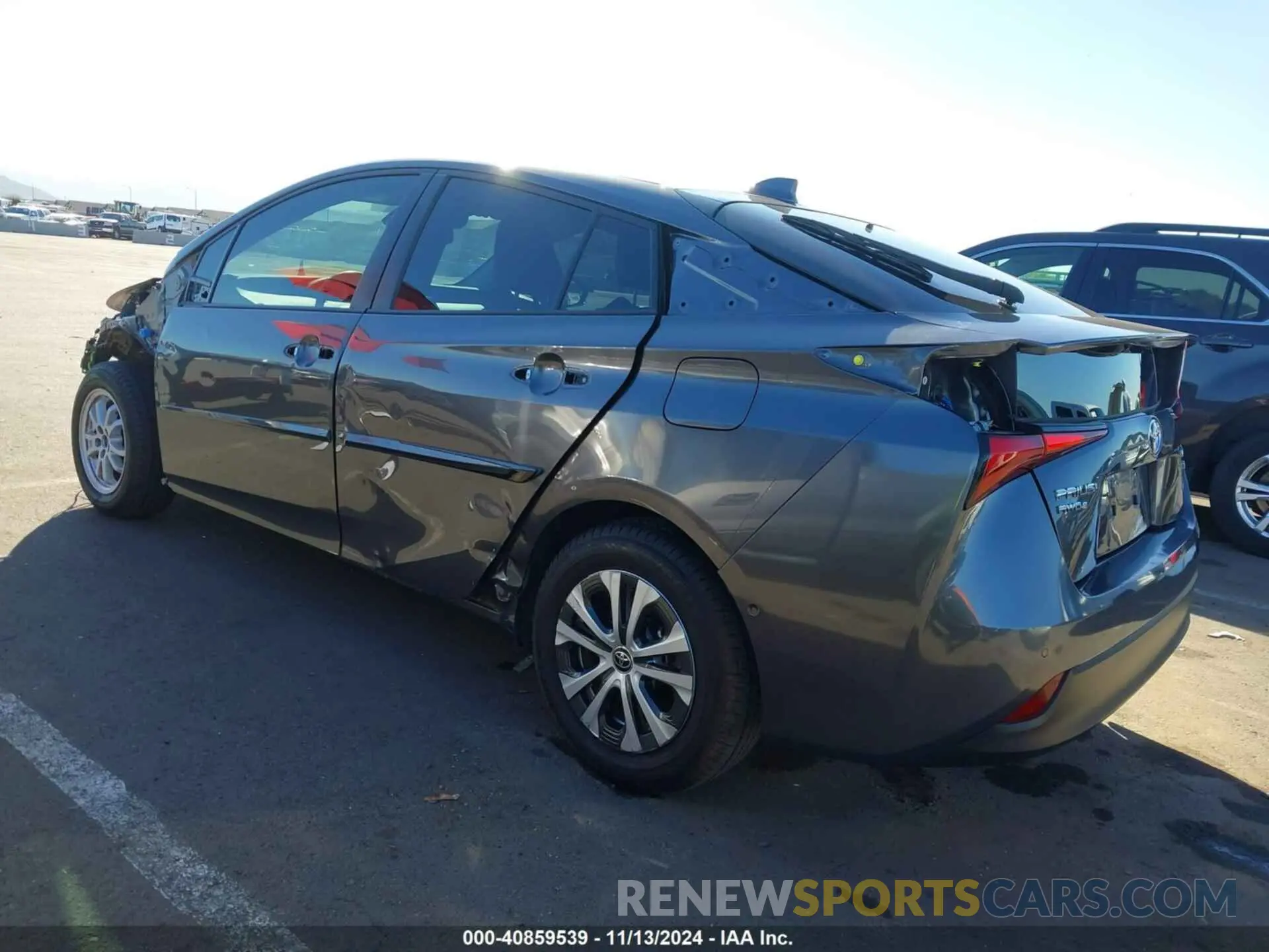 3 fotografías del automóvil dañado JTDL9MFU1M3022890 TOYOTA PRIUS 2021