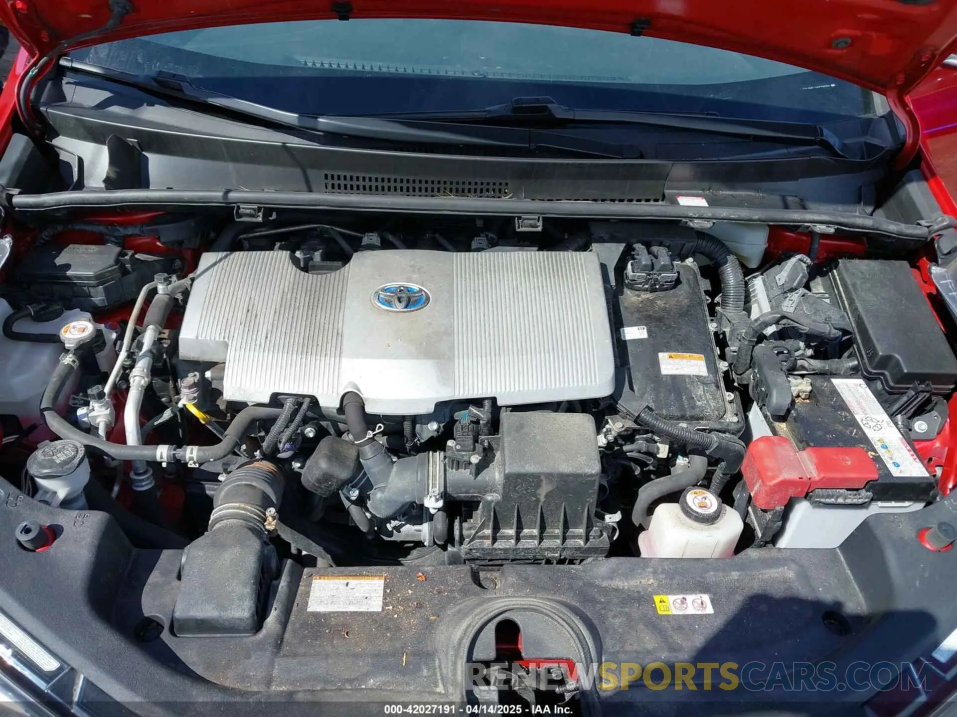 10 fotografías del automóvil dañado JTDL9MFU1M3028284 TOYOTA PRIUS 2021
