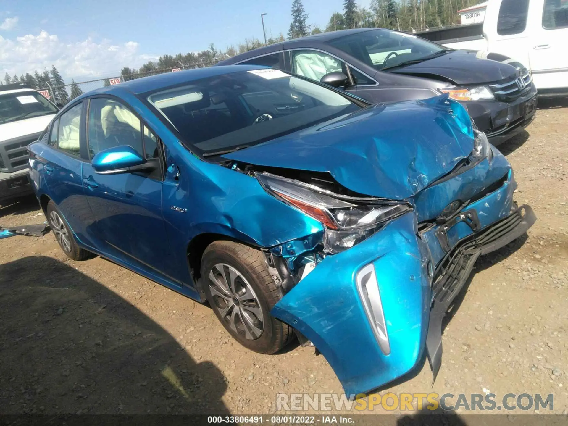 1 fotografías del automóvil dañado JTDL9MFU3M3024740 TOYOTA PRIUS 2021