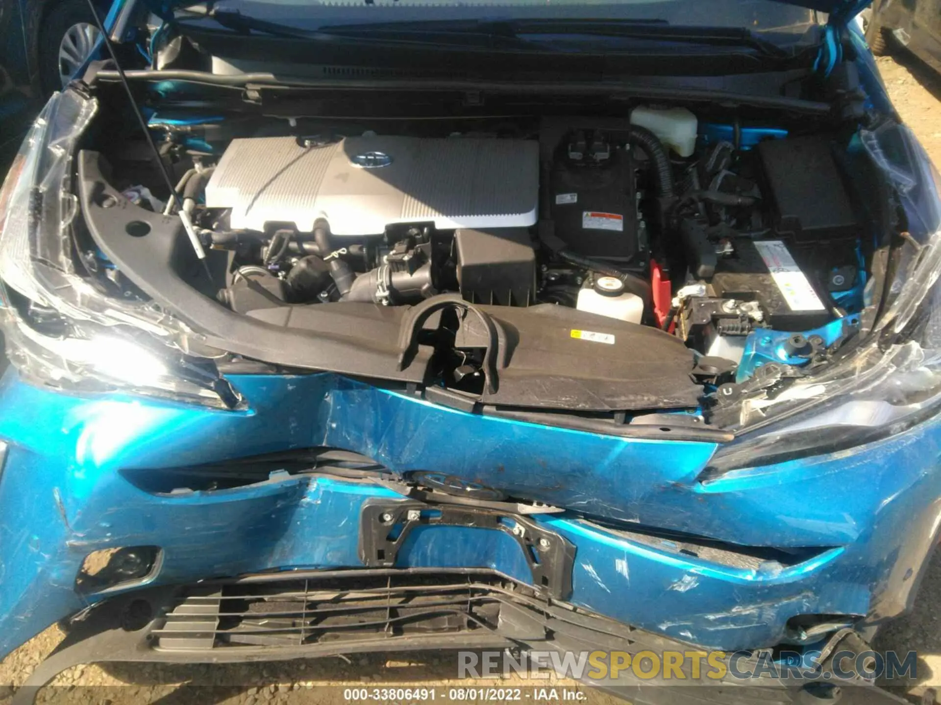 10 fotografías del automóvil dañado JTDL9MFU3M3024740 TOYOTA PRIUS 2021