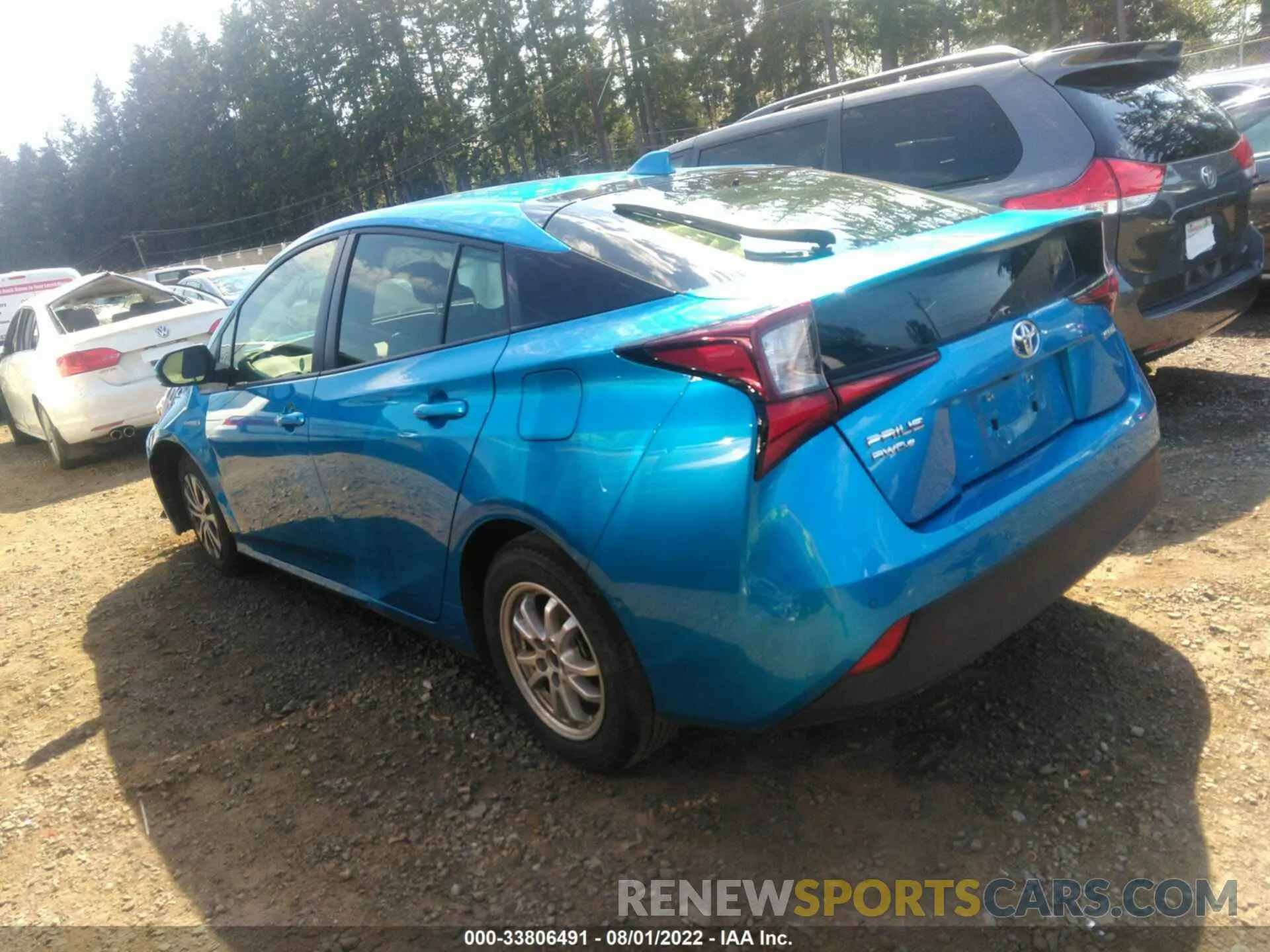 3 fotografías del automóvil dañado JTDL9MFU3M3024740 TOYOTA PRIUS 2021