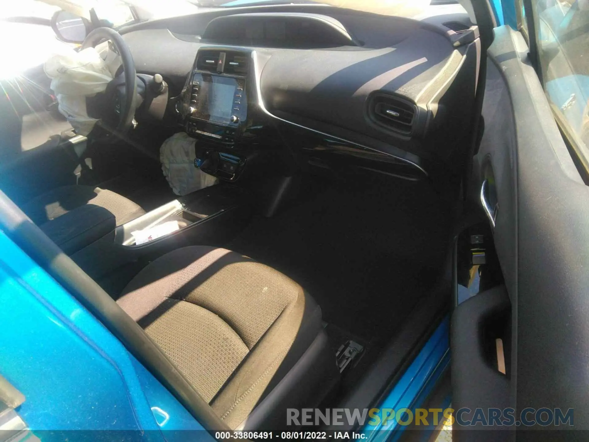 5 fotografías del automóvil dañado JTDL9MFU3M3024740 TOYOTA PRIUS 2021
