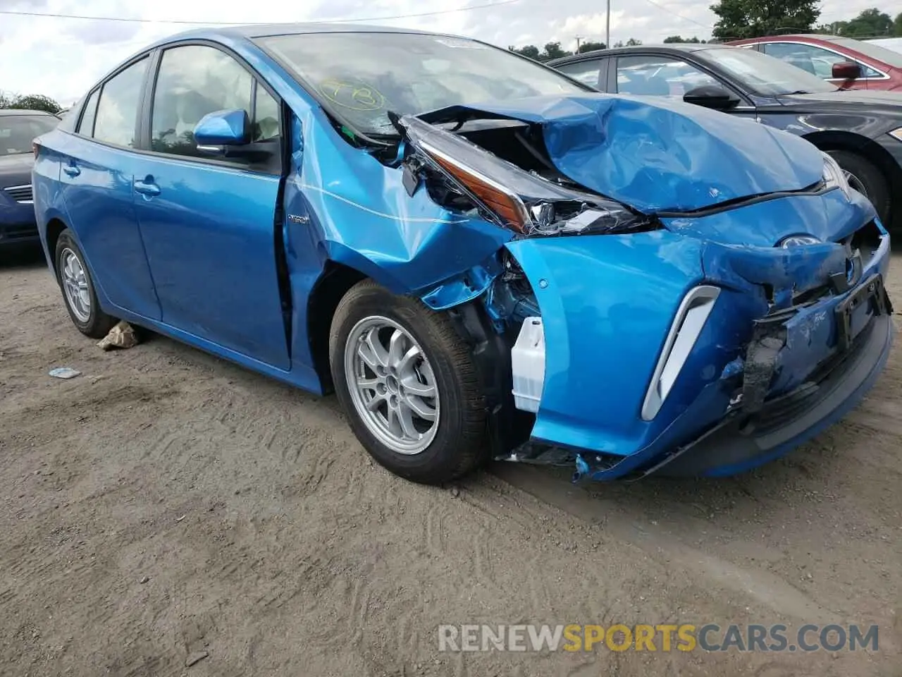 1 fotografías del automóvil dañado JTDL9MFU3M3028092 TOYOTA PRIUS 2021