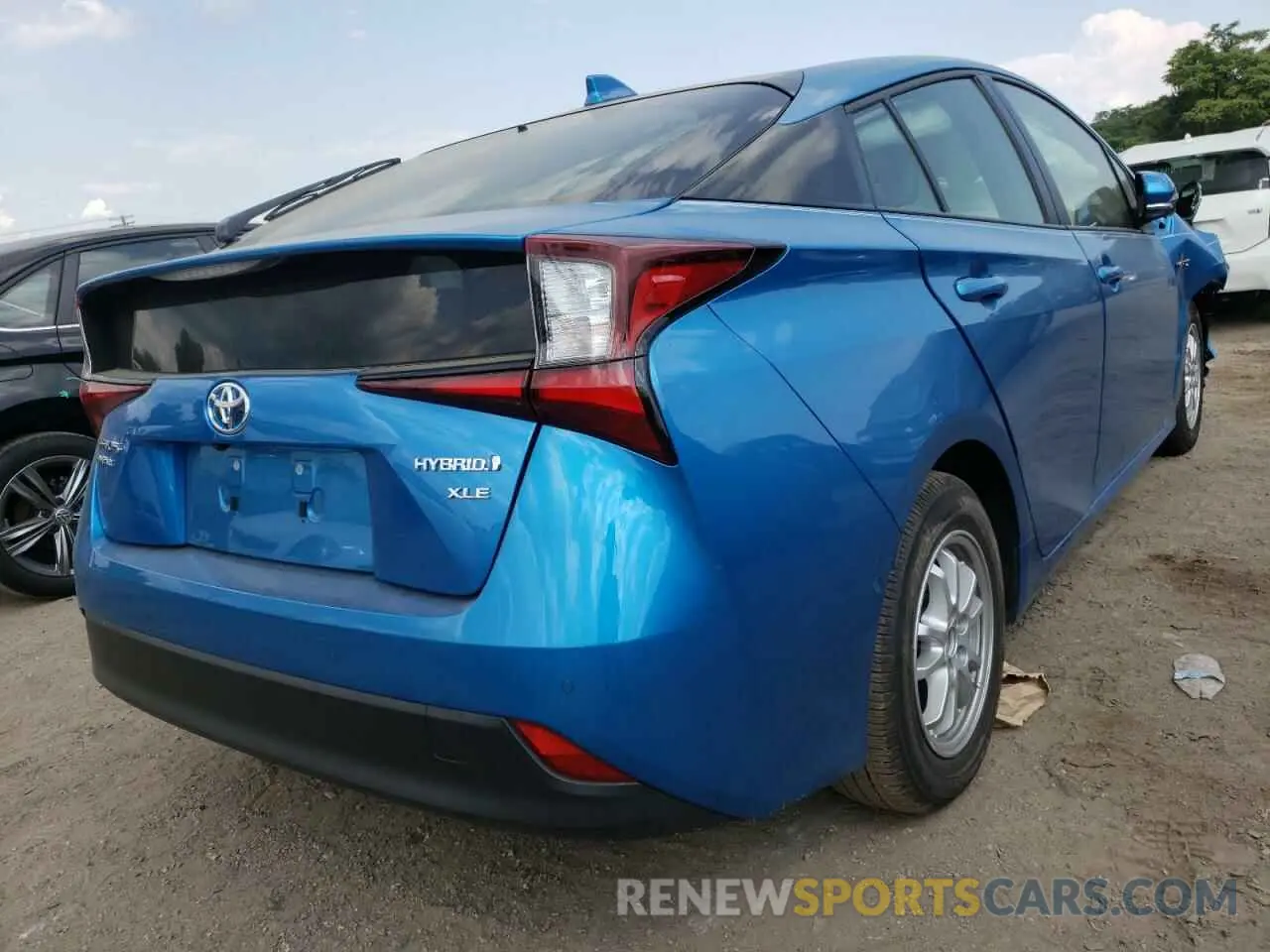 4 fotografías del automóvil dañado JTDL9MFU3M3028092 TOYOTA PRIUS 2021