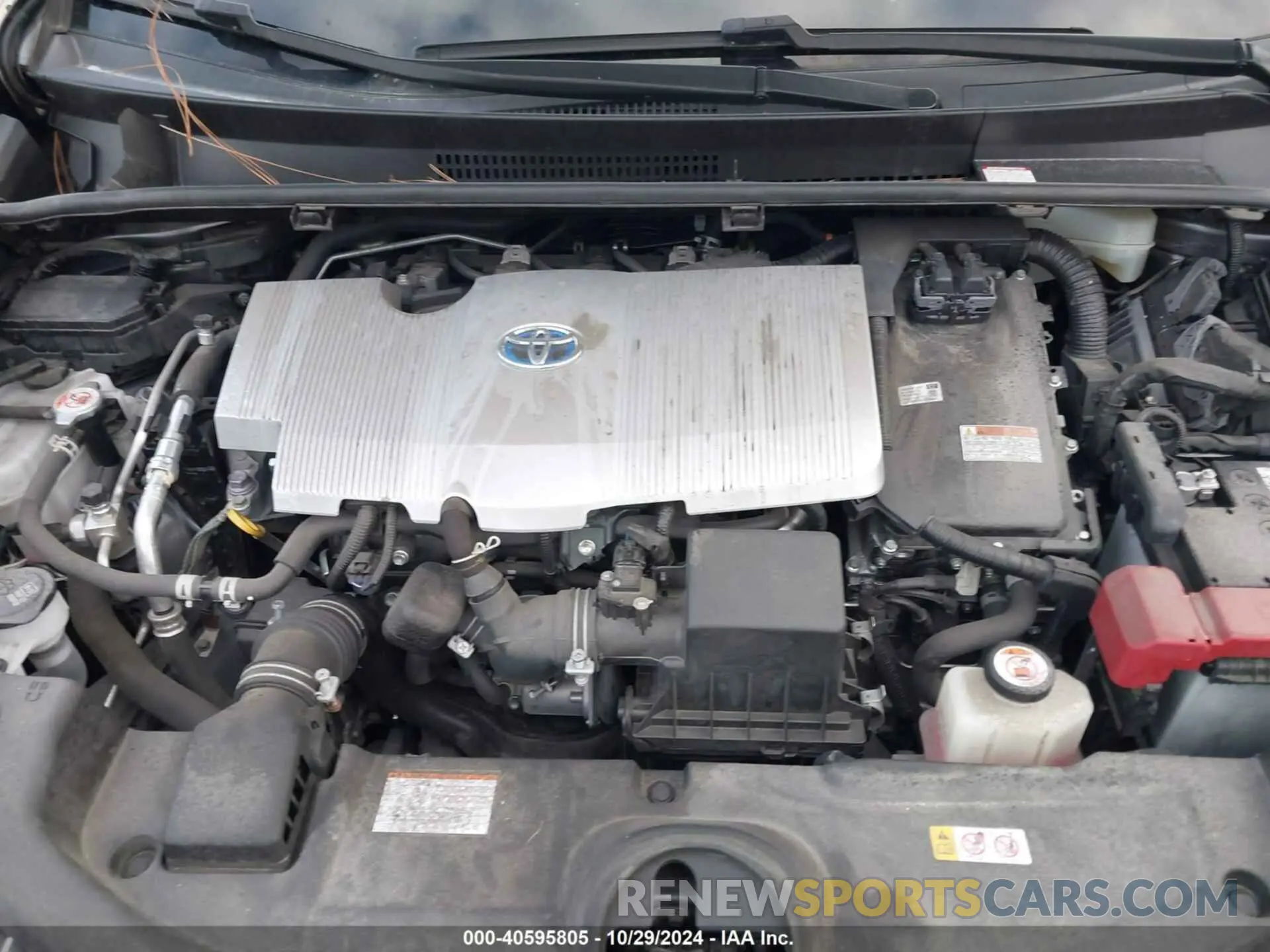 10 fotografías del automóvil dañado JTDL9MFU3M3031283 TOYOTA PRIUS 2021