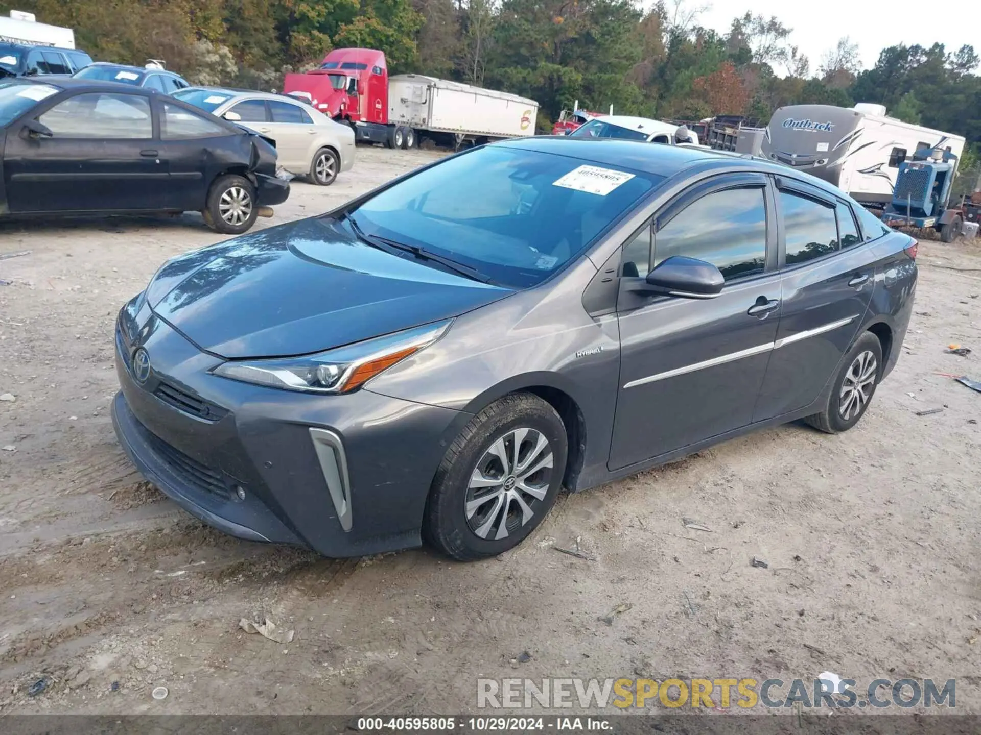 2 fotografías del automóvil dañado JTDL9MFU3M3031283 TOYOTA PRIUS 2021