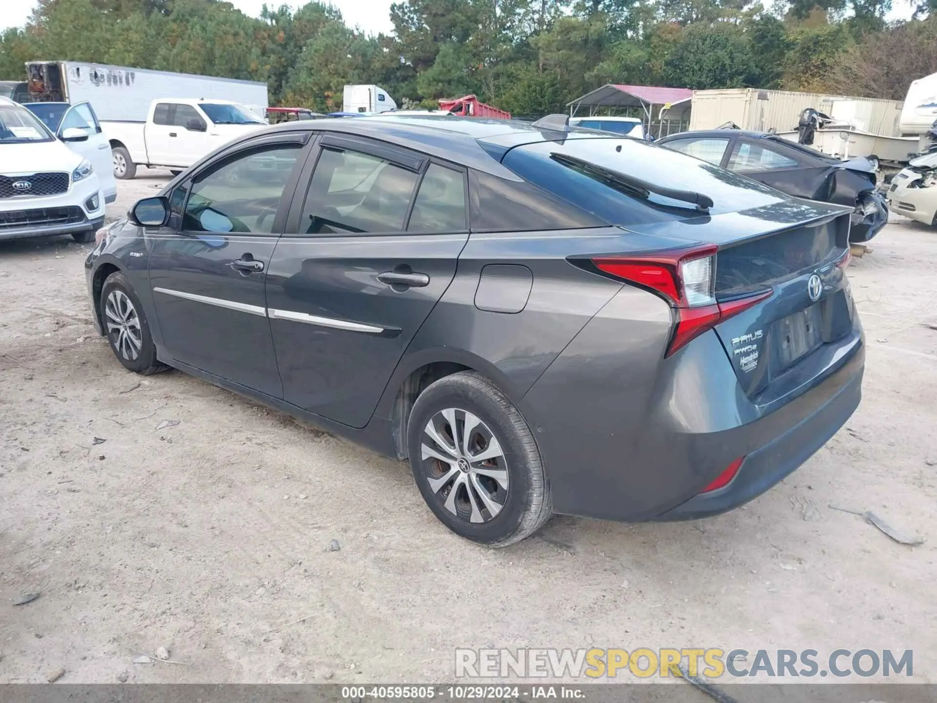 3 fotografías del automóvil dañado JTDL9MFU3M3031283 TOYOTA PRIUS 2021