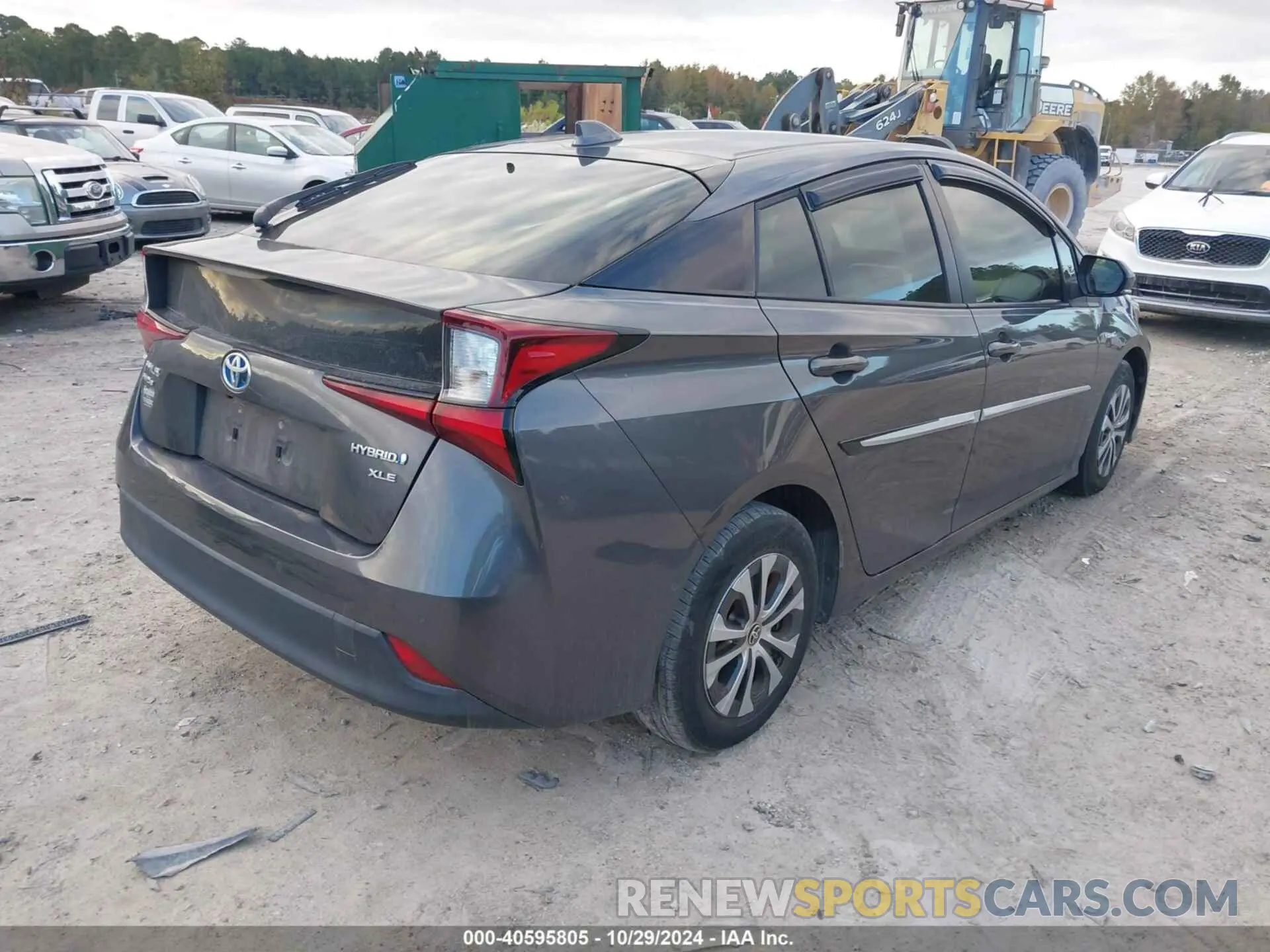 4 fotografías del automóvil dañado JTDL9MFU3M3031283 TOYOTA PRIUS 2021