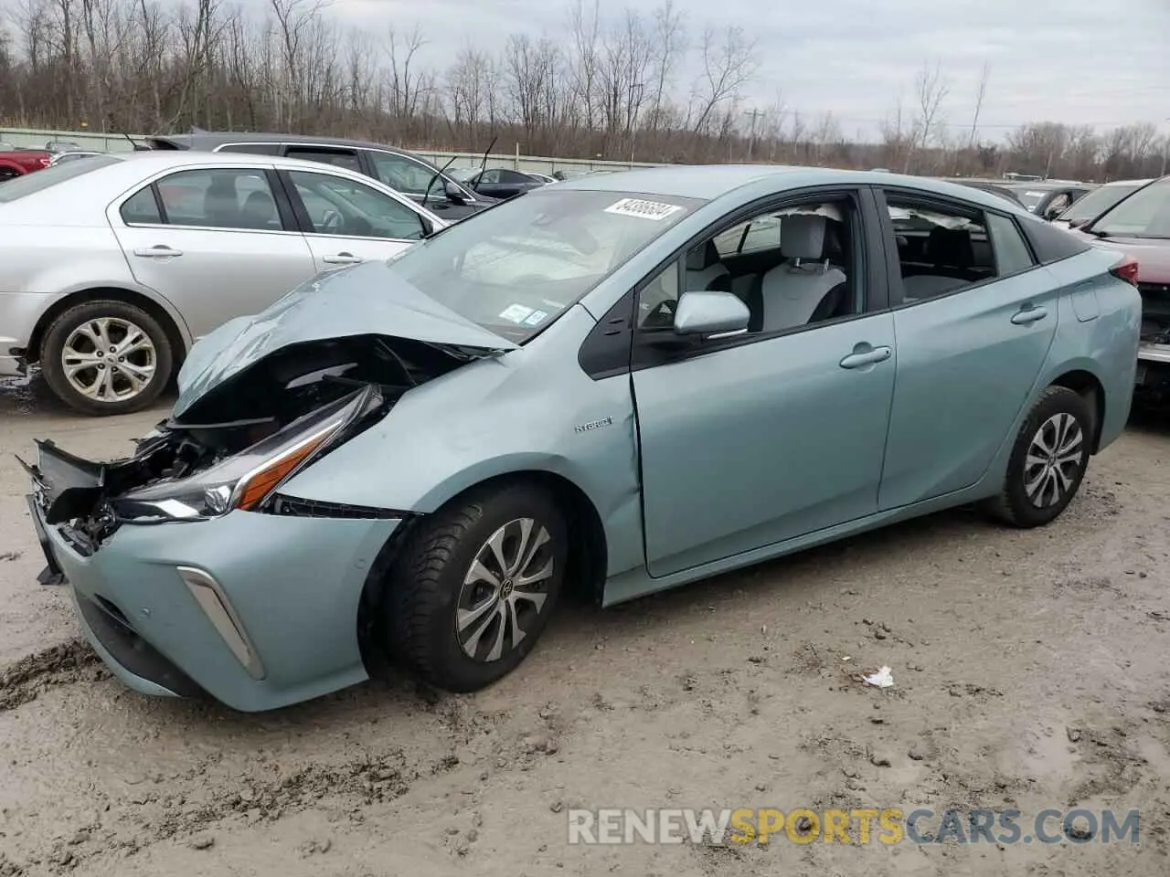 1 fotografías del automóvil dañado JTDL9MFU4M3025430 TOYOTA PRIUS 2021