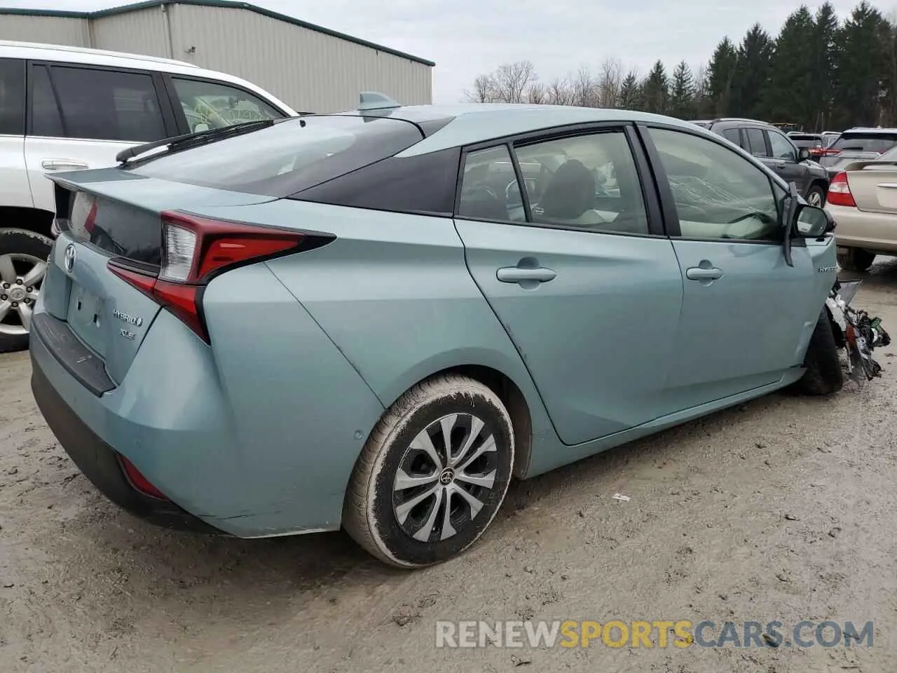 3 fotografías del automóvil dañado JTDL9MFU4M3025430 TOYOTA PRIUS 2021