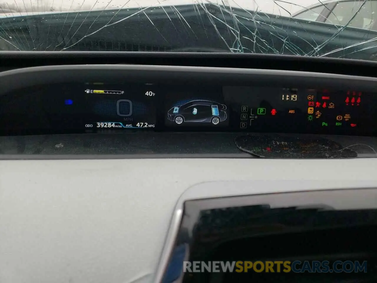 9 fotografías del automóvil dañado JTDL9MFU4M3025430 TOYOTA PRIUS 2021