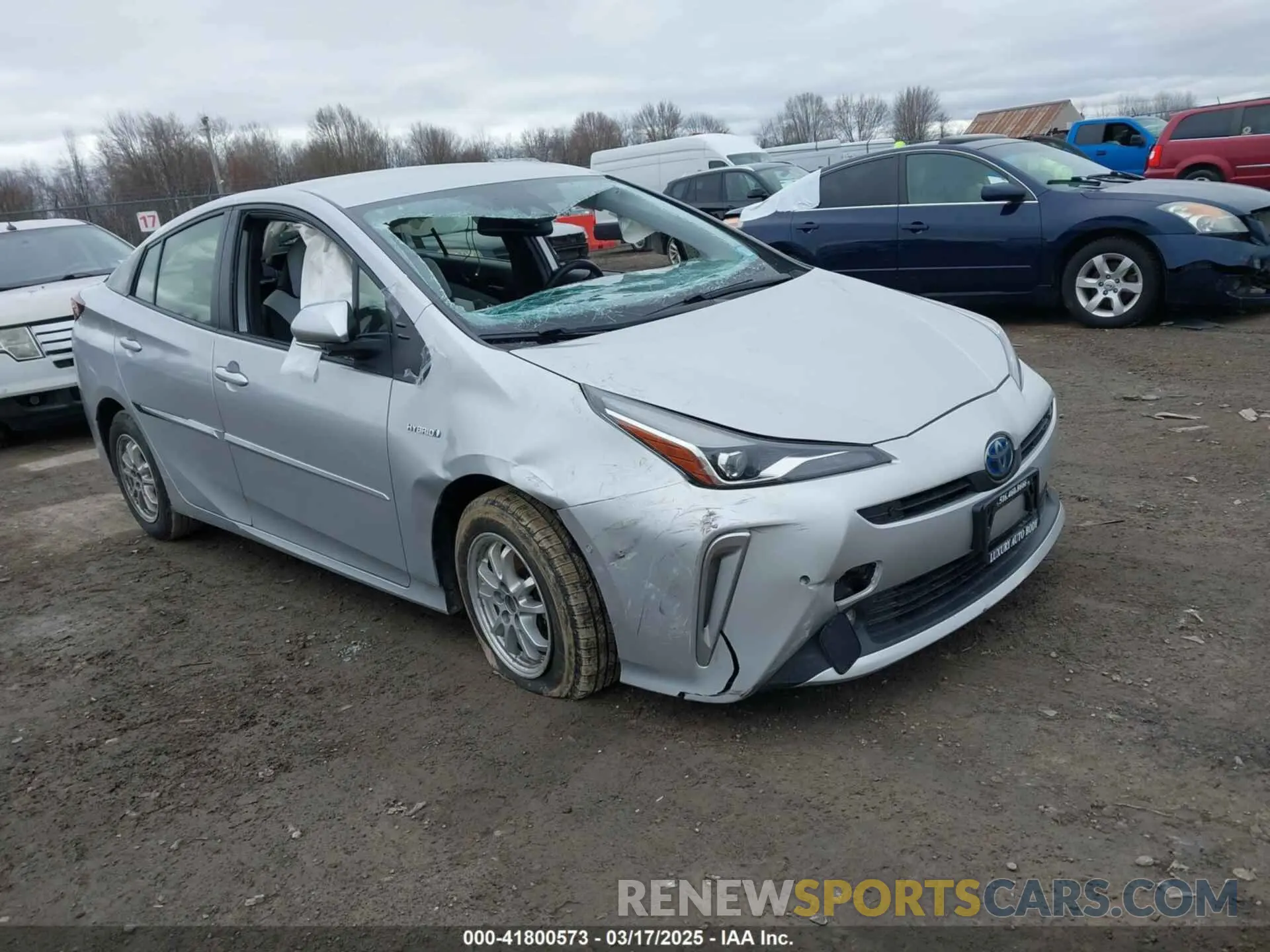 1 fotografías del automóvil dañado JTDL9MFU4M3028389 TOYOTA PRIUS 2021