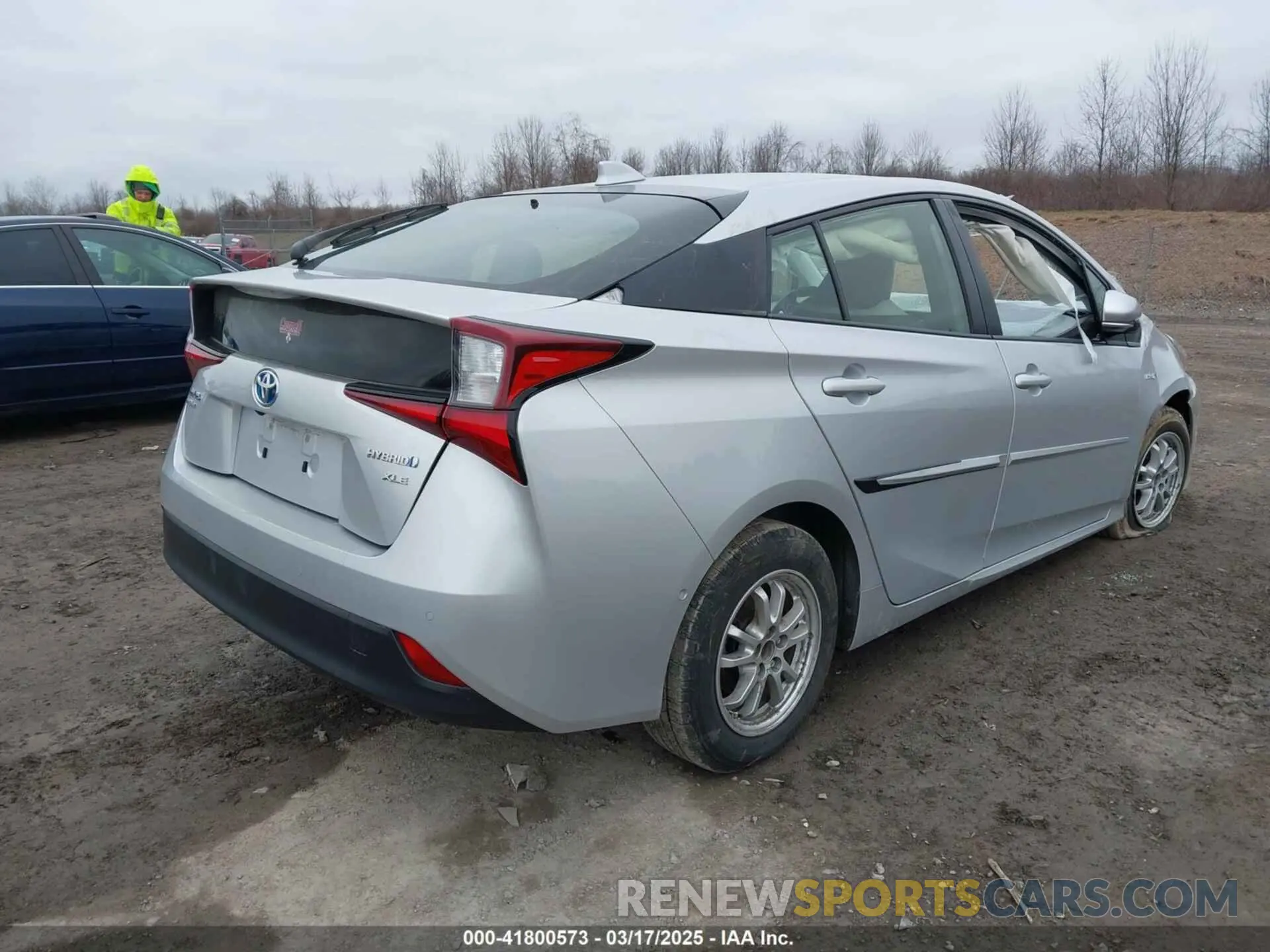 4 fotografías del automóvil dañado JTDL9MFU4M3028389 TOYOTA PRIUS 2021