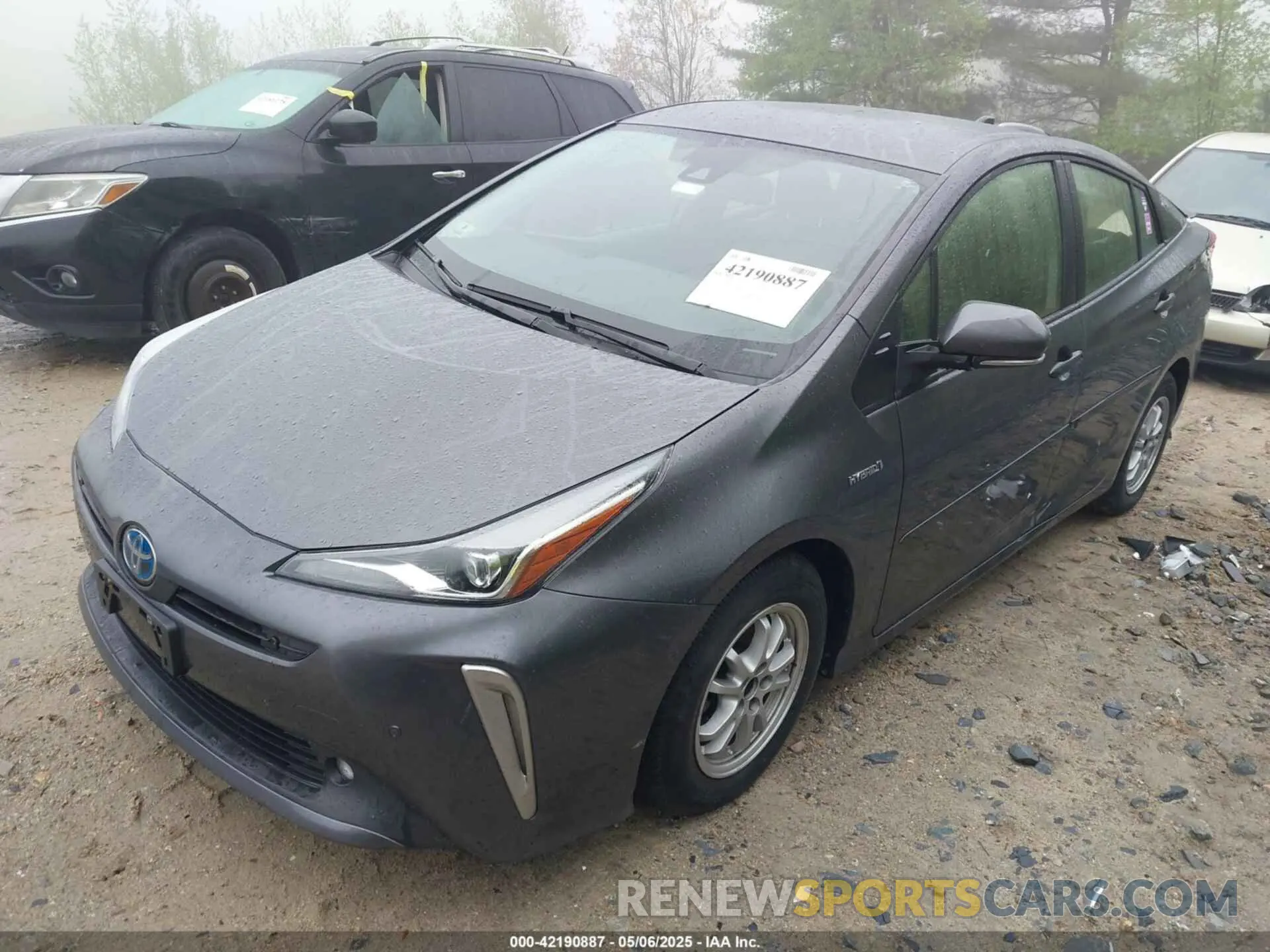 2 fotografías del automóvil dañado JTDL9MFU5M3023704 TOYOTA PRIUS 2021