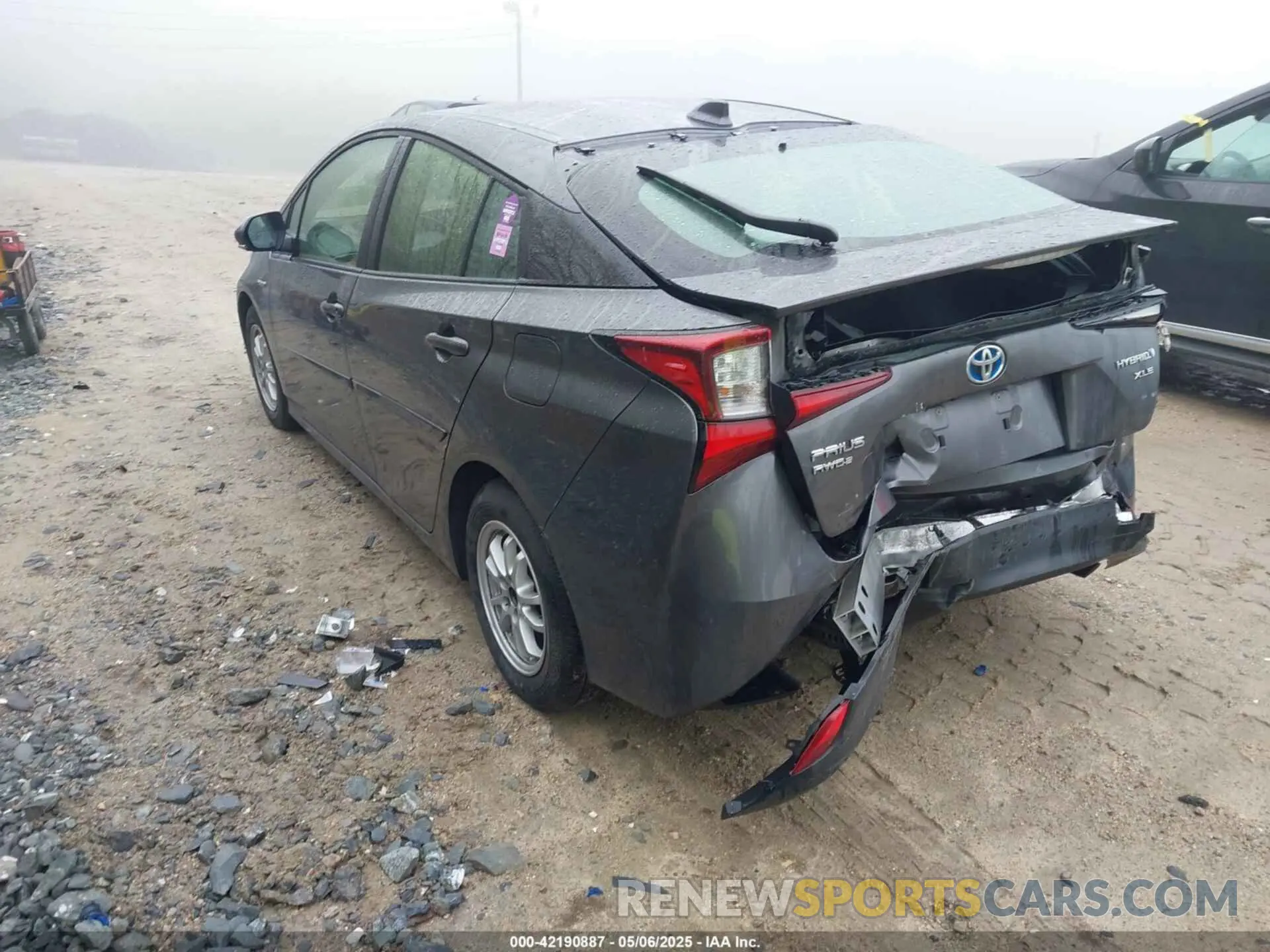 3 fotografías del automóvil dañado JTDL9MFU5M3023704 TOYOTA PRIUS 2021