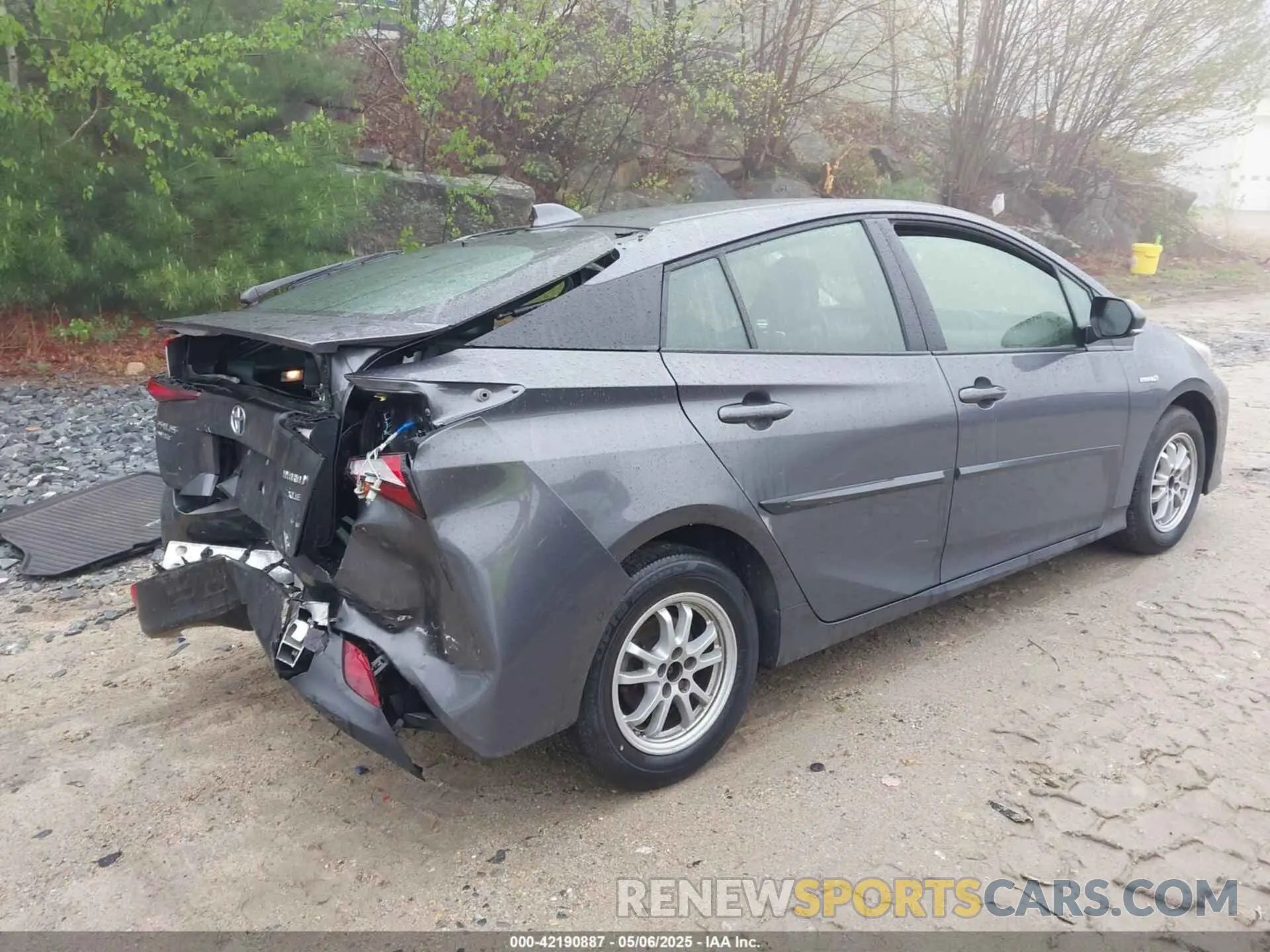 4 fotografías del automóvil dañado JTDL9MFU5M3023704 TOYOTA PRIUS 2021