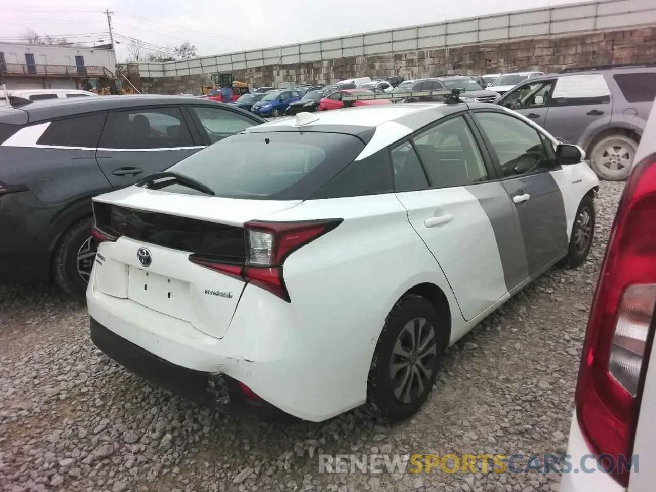 3 fotografías del automóvil dañado JTDL9MFU8M3023437 TOYOTA PRIUS 2021