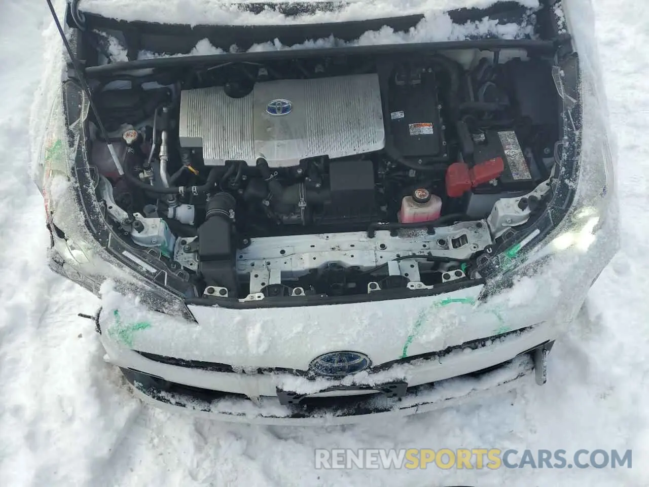 12 fotografías del automóvil dañado JTDL9MFU8M3027729 TOYOTA PRIUS 2021
