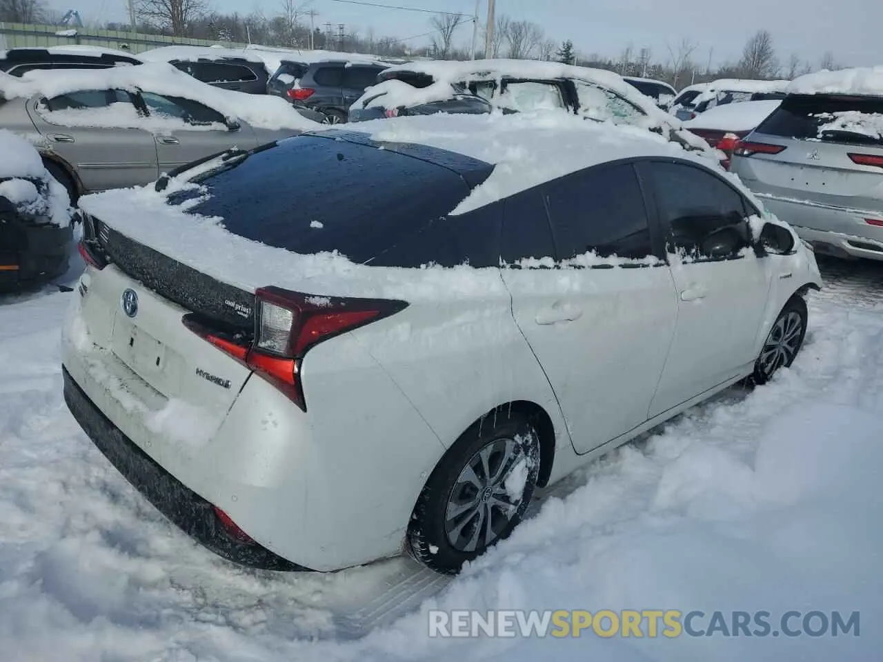 3 fotografías del automóvil dañado JTDL9MFU8M3027729 TOYOTA PRIUS 2021