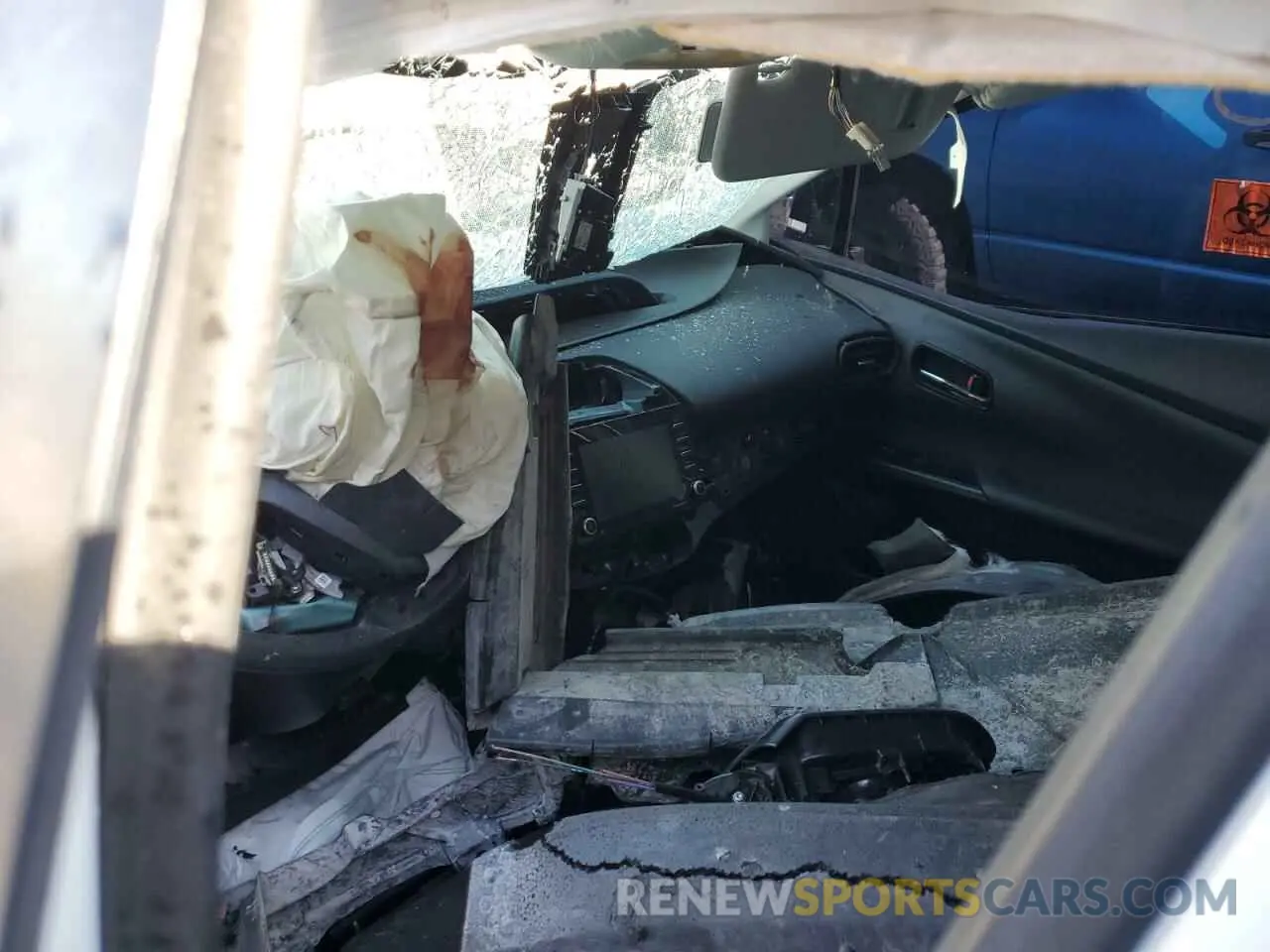 8 fotografías del automóvil dañado JTDL9MFU9M3022975 TOYOTA PRIUS 2021