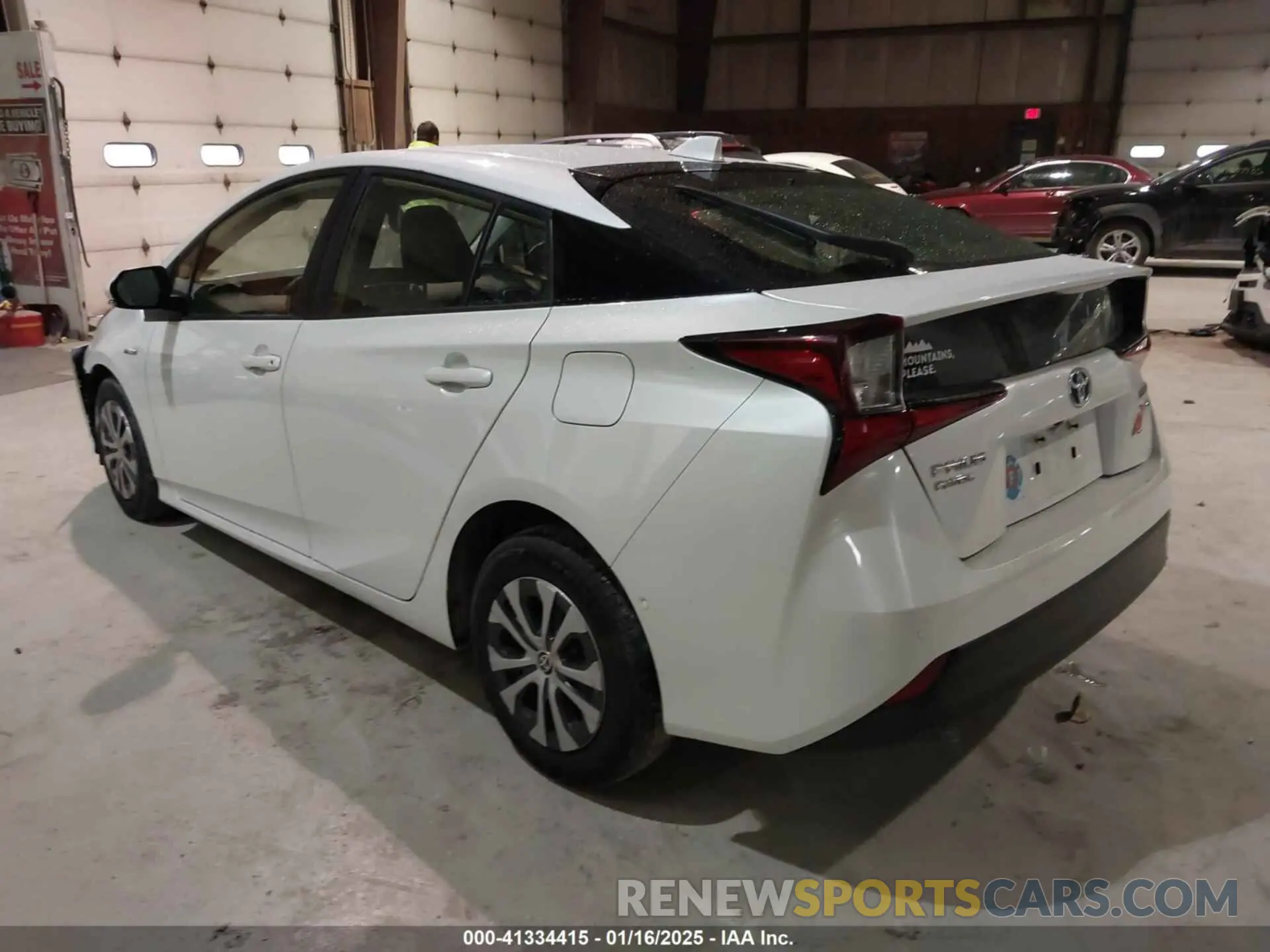 3 fotografías del automóvil dañado JTDL9MFU9M3027349 TOYOTA PRIUS 2021