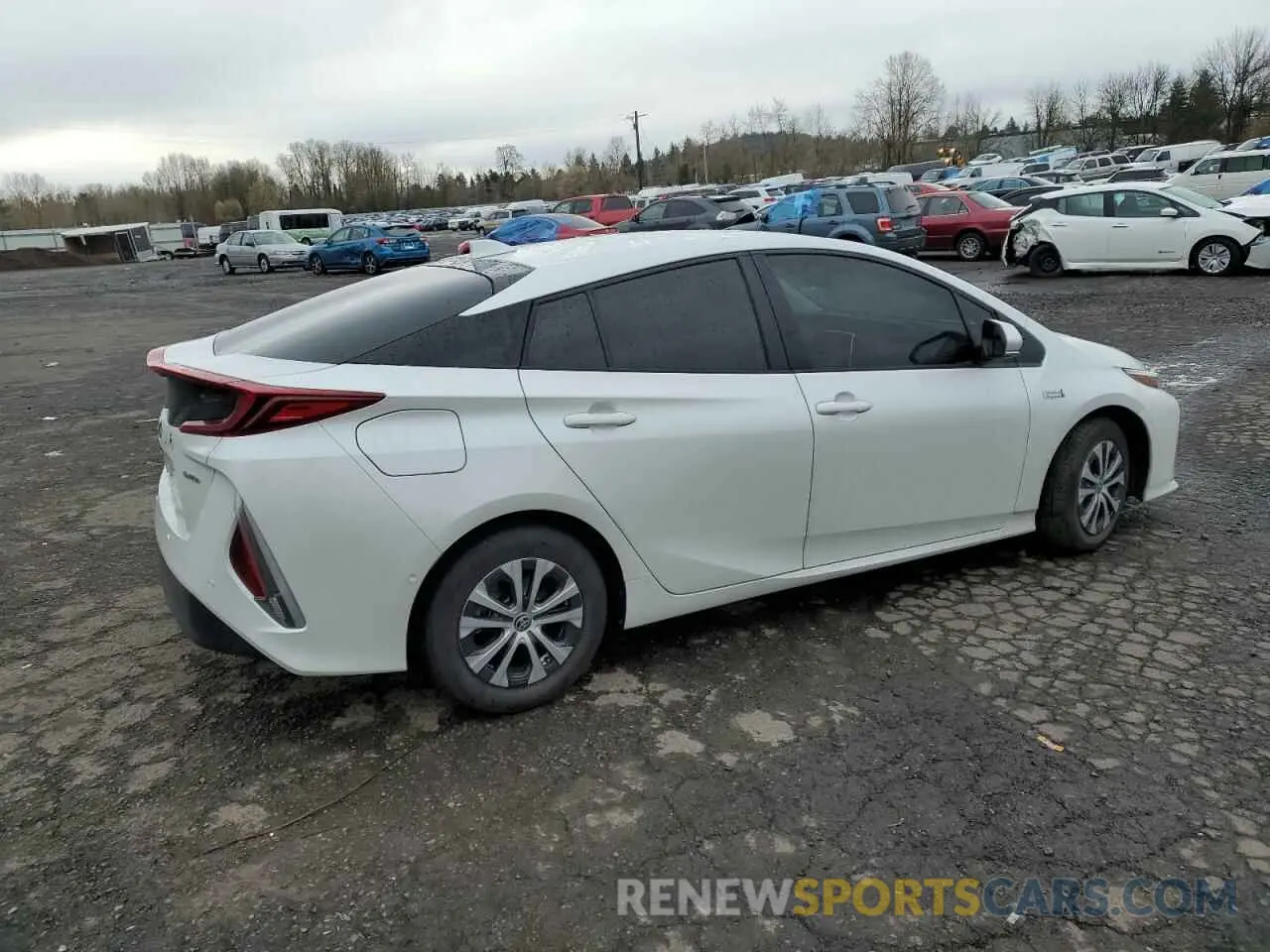 3 fotografías del automóvil dañado JTDKAMFP0N3205888 TOYOTA PRIUS 2022