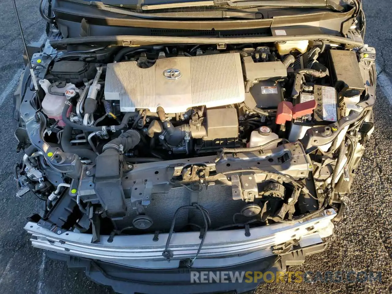 11 fotografías del automóvil dañado JTDKAMFP0N3208001 TOYOTA PRIUS 2022