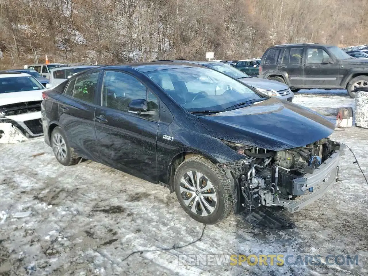 4 fotografías del automóvil dañado JTDKAMFP0N3209777 TOYOTA PRIUS 2022