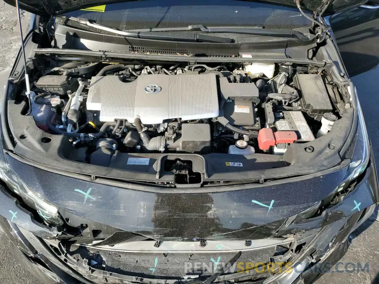 11 fotografías del automóvil dañado JTDKAMFP0N3218690 TOYOTA PRIUS 2022