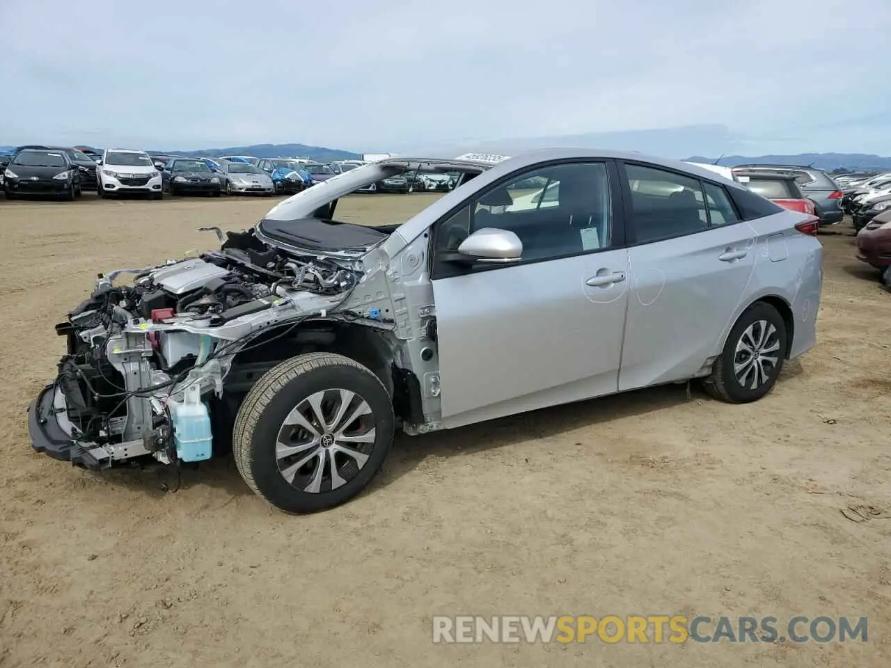 1 fotografías del automóvil dañado JTDKAMFP2N3223311 TOYOTA PRIUS 2022