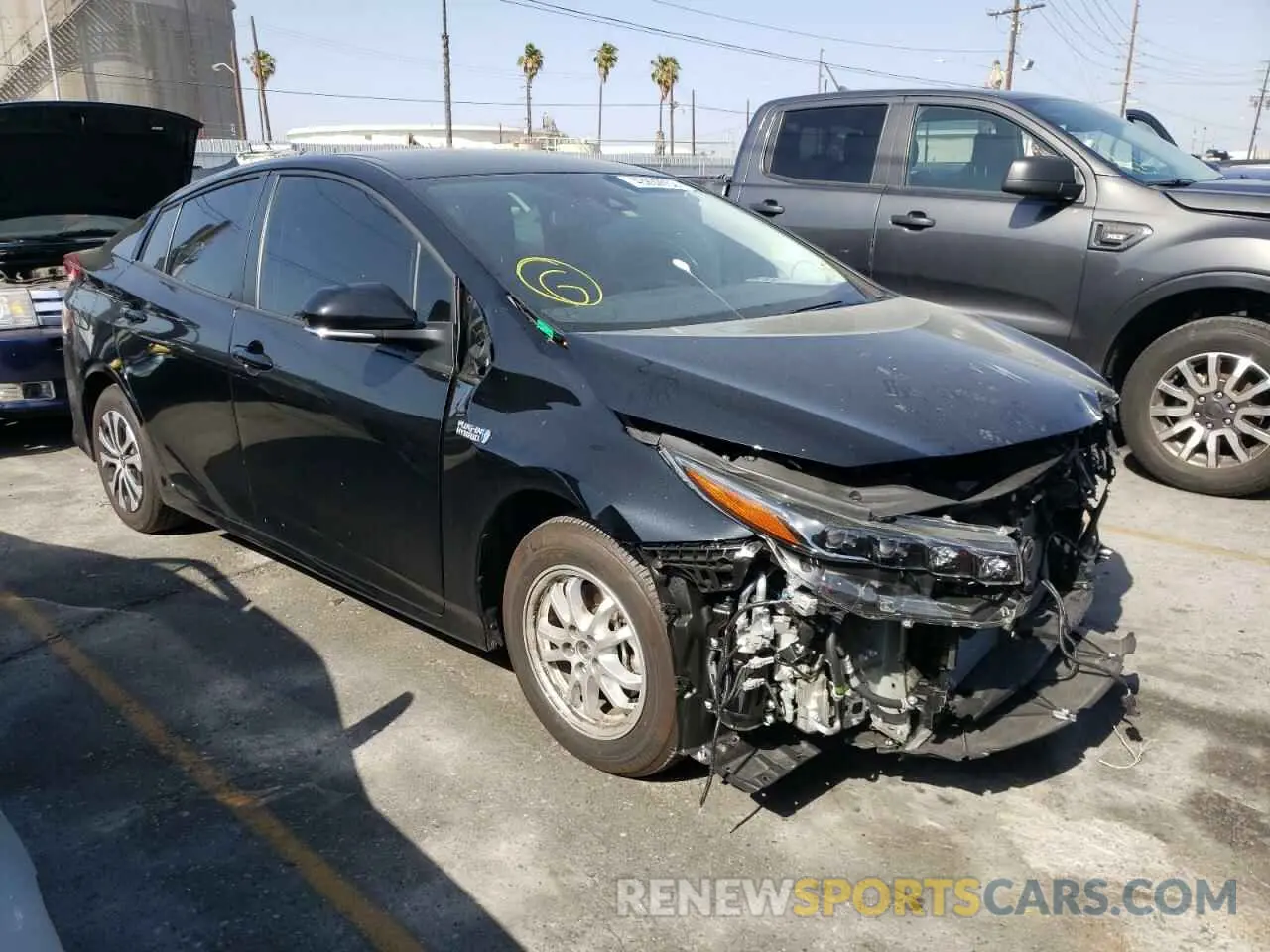 1 fotografías del automóvil dañado JTDKAMFP3N3202273 TOYOTA PRIUS 2022