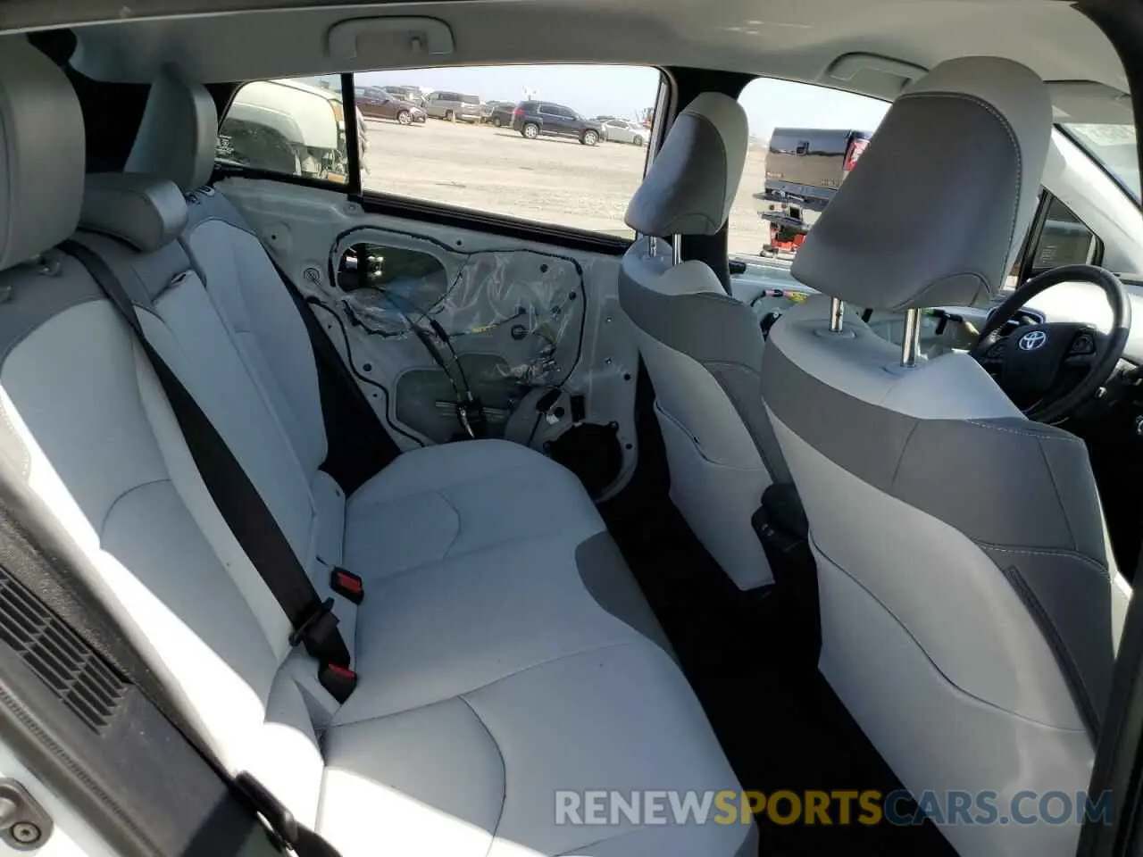 10 fotografías del automóvil dañado JTDKAMFP4N3210219 TOYOTA PRIUS 2022