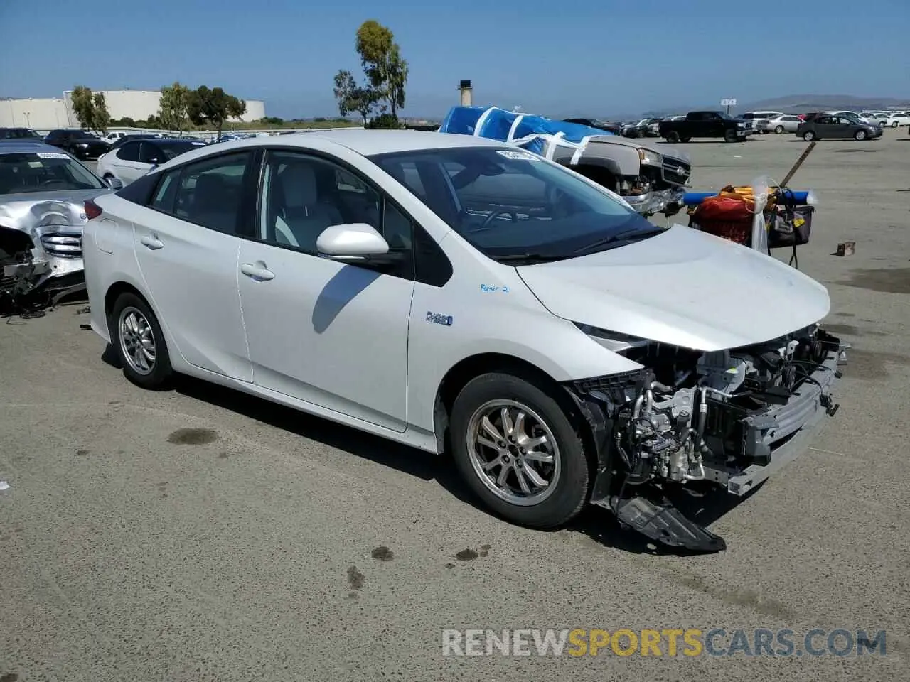 4 fotografías del automóvil dañado JTDKAMFP4N3210219 TOYOTA PRIUS 2022