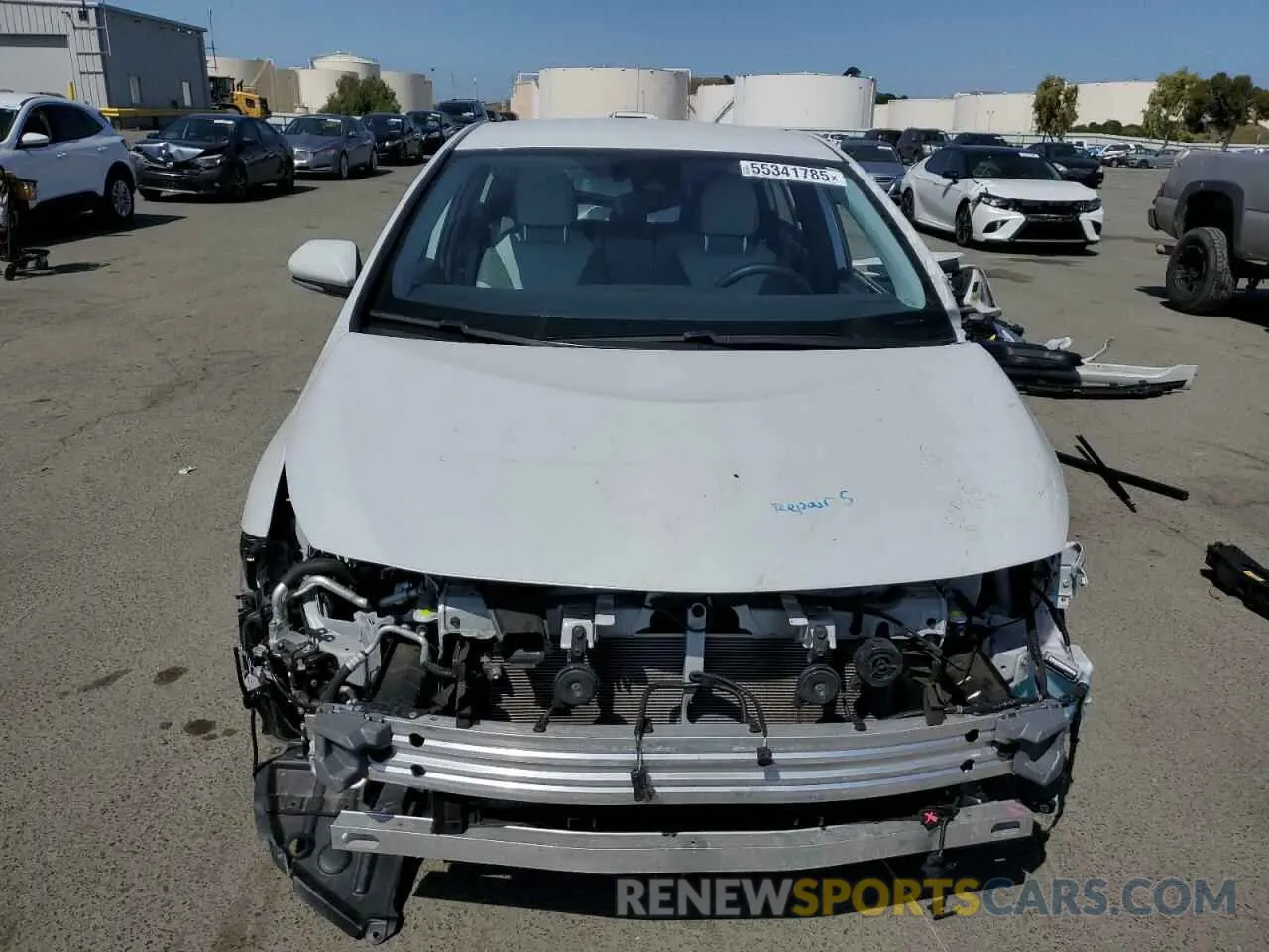 5 fotografías del automóvil dañado JTDKAMFP4N3210219 TOYOTA PRIUS 2022