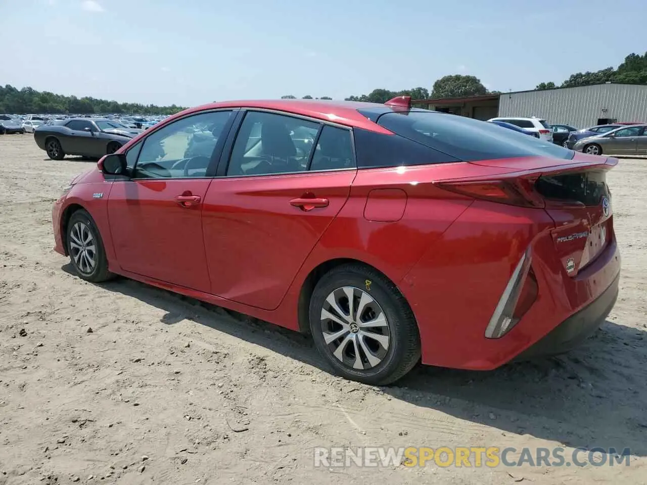 2 fotografías del automóvil dañado JTDKAMFP5N3204588 TOYOTA PRIUS 2022