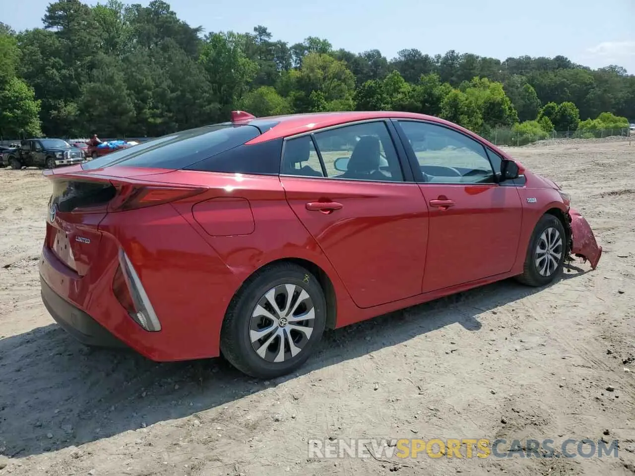 3 fotografías del automóvil dañado JTDKAMFP5N3204588 TOYOTA PRIUS 2022
