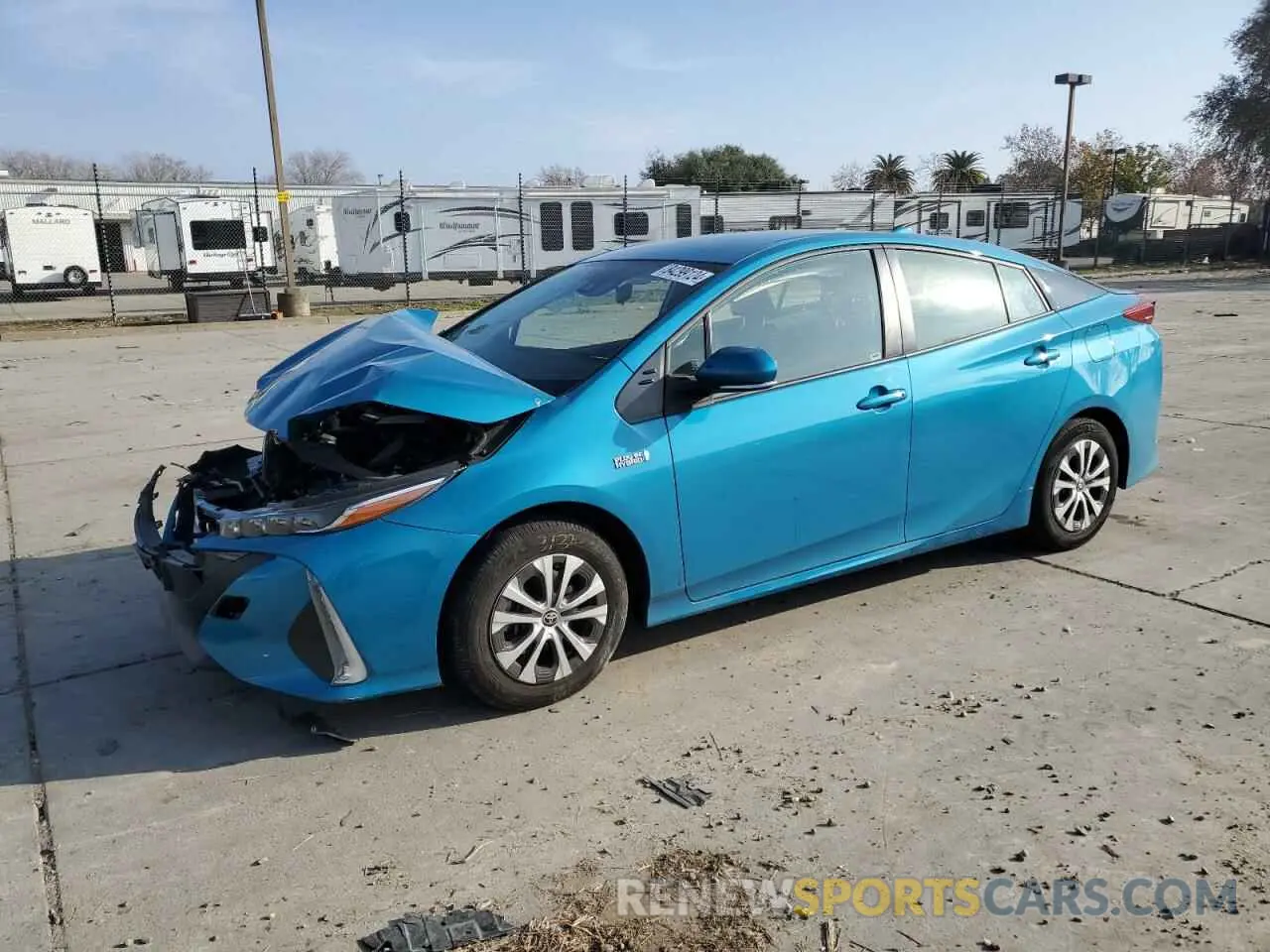 1 fotografías del automóvil dañado JTDKAMFP5N3229099 TOYOTA PRIUS 2022