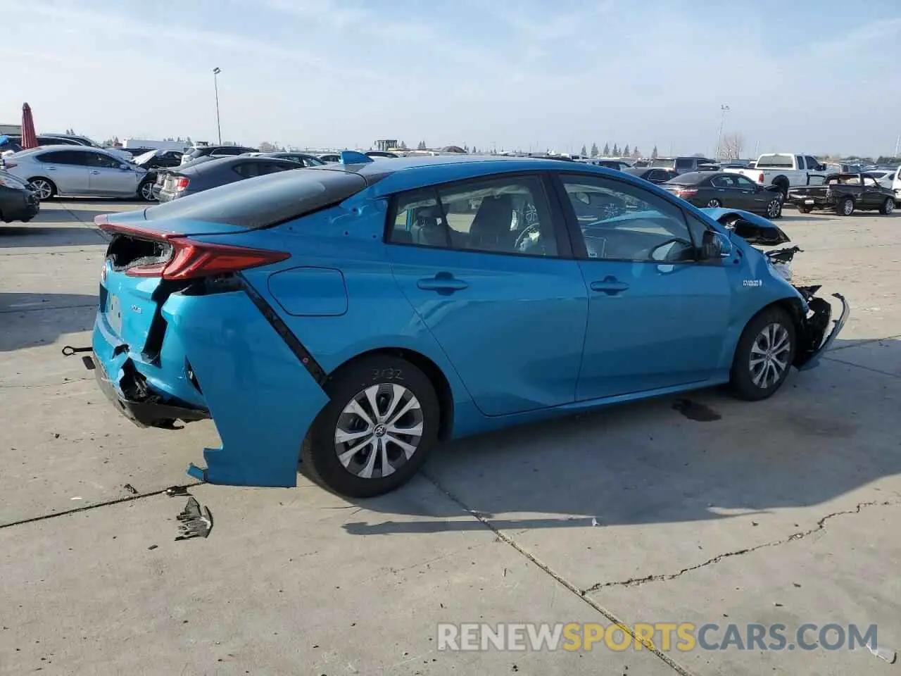3 fotografías del automóvil dañado JTDKAMFP5N3229099 TOYOTA PRIUS 2022