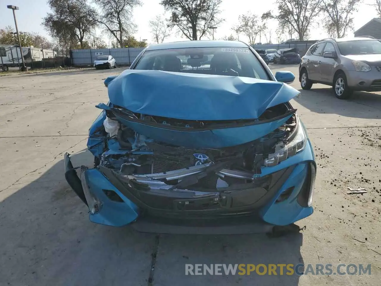 5 fotografías del automóvil dañado JTDKAMFP5N3229099 TOYOTA PRIUS 2022