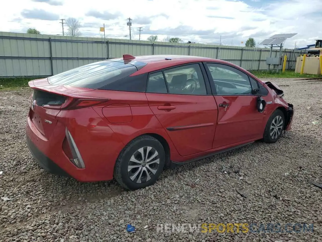3 fotografías del automóvil dañado JTDKAMFP6N3204258 TOYOTA PRIUS 2022