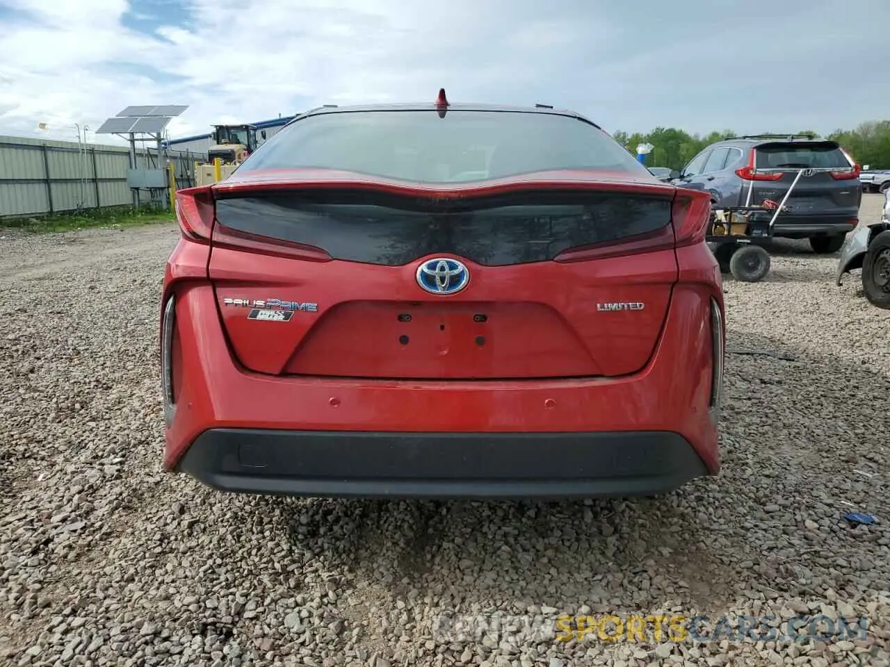 6 fotografías del automóvil dañado JTDKAMFP6N3204258 TOYOTA PRIUS 2022