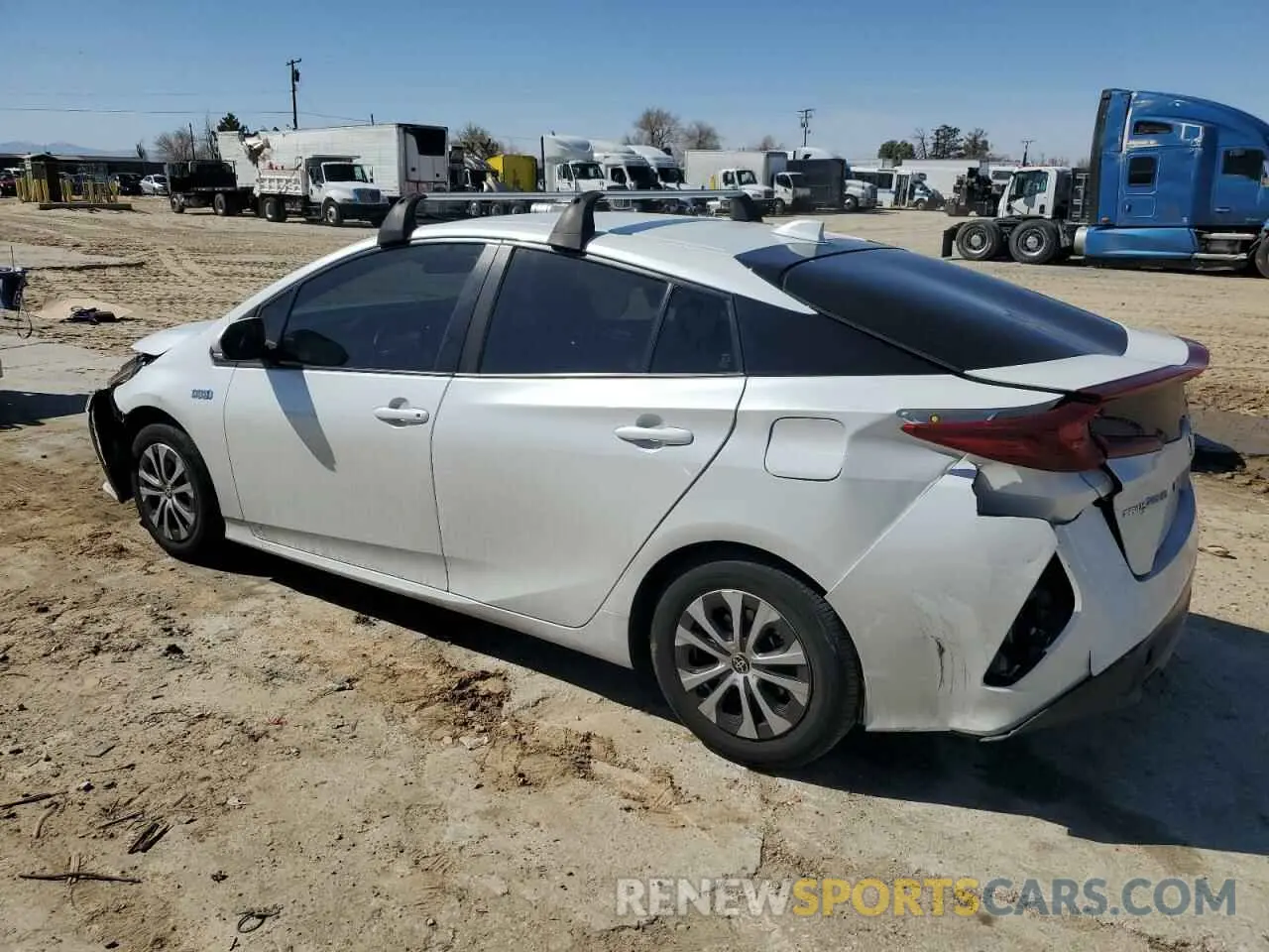 2 fotografías del automóvil dañado JTDKAMFP6N3212148 TOYOTA PRIUS 2022