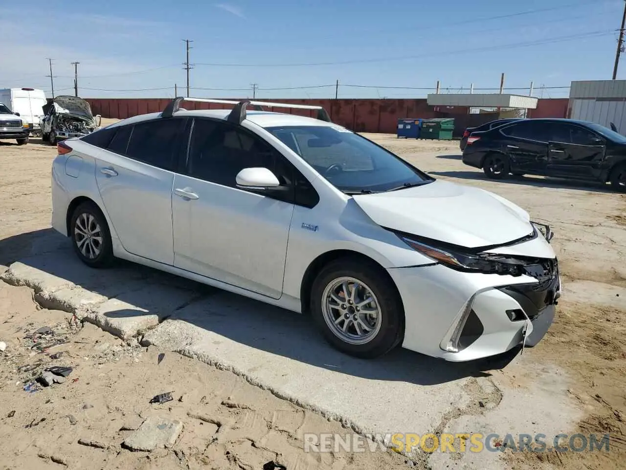 4 fotografías del automóvil dañado JTDKAMFP6N3212148 TOYOTA PRIUS 2022