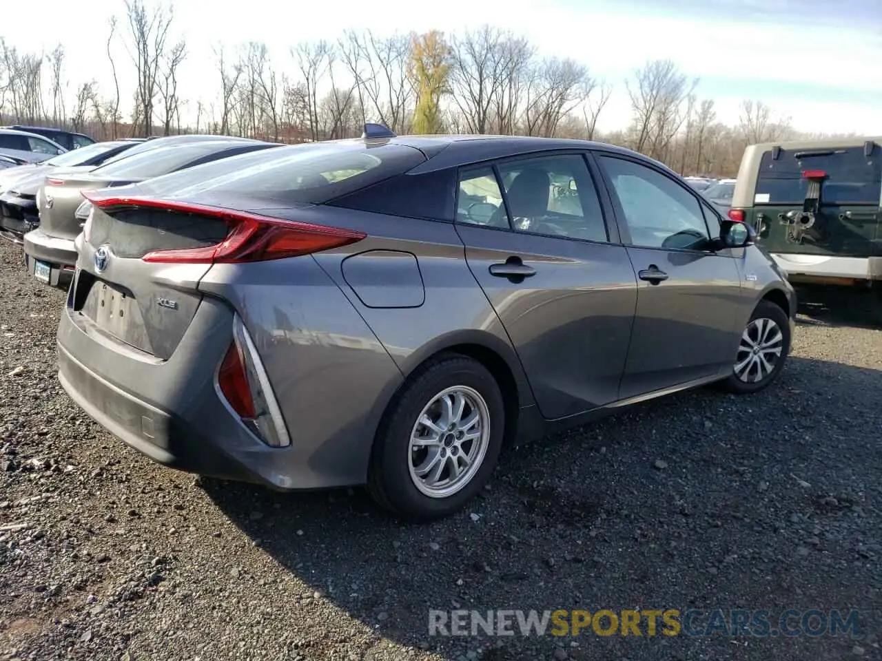 3 fotografías del automóvil dañado JTDKAMFP7N3212417 TOYOTA PRIUS 2022