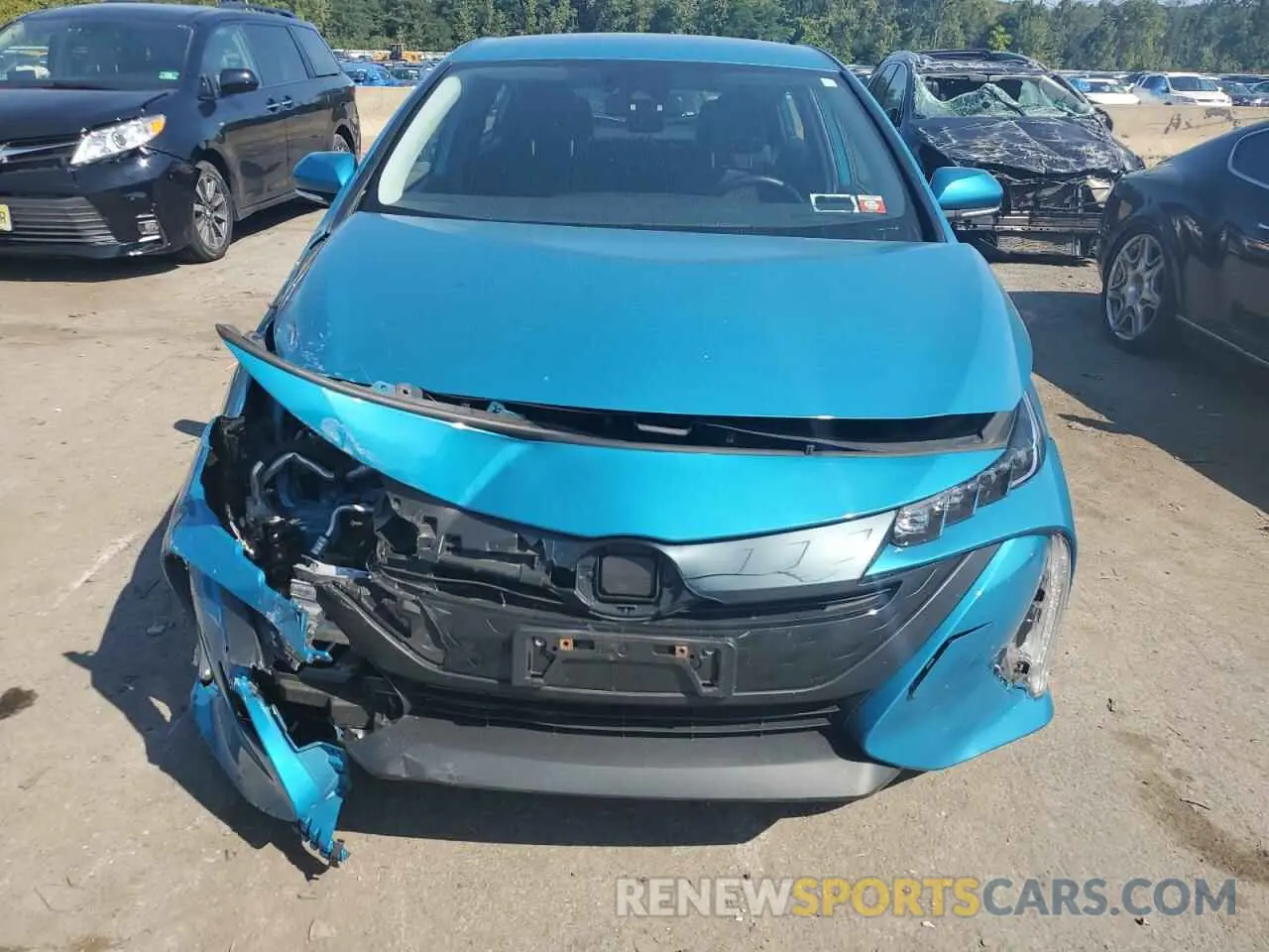 5 fotografías del automóvil dañado JTDKAMFP7N3217360 TOYOTA PRIUS 2022