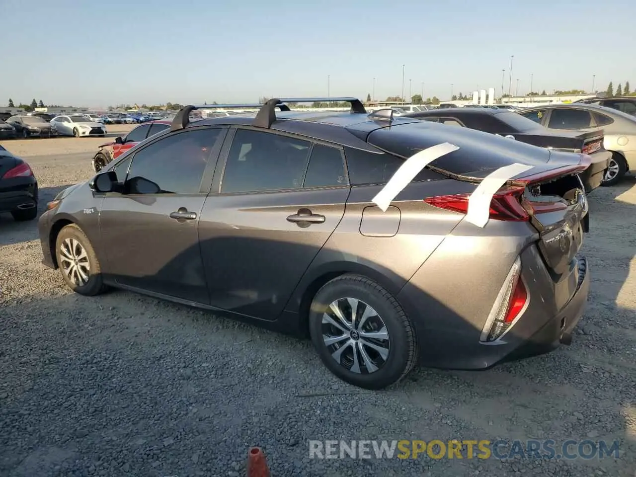2 fotografías del automóvil dañado JTDKAMFP8N3212152 TOYOTA PRIUS 2022