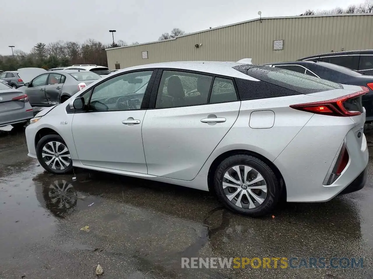 2 fotografías del automóvil dañado JTDKAMFP8N3224673 TOYOTA PRIUS 2022