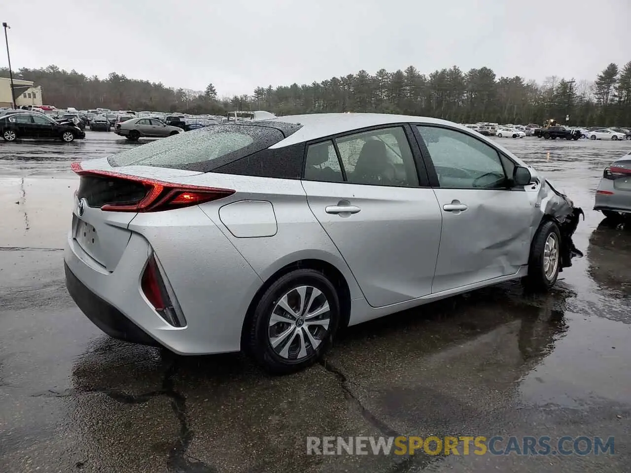 3 fotografías del automóvil dañado JTDKAMFP8N3224673 TOYOTA PRIUS 2022